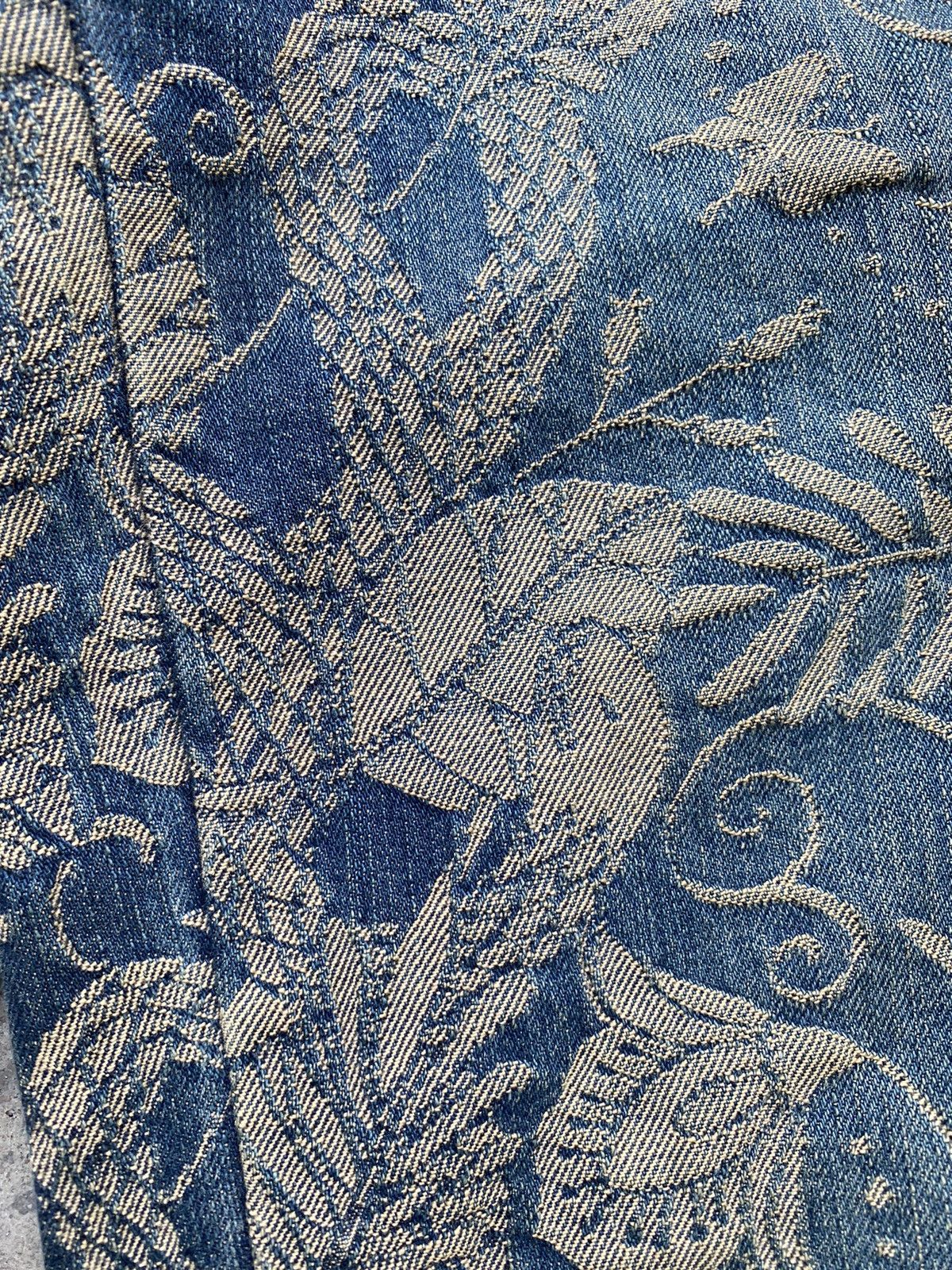 Beauty Beast 💥RARE💥 Japanese MASH MANIA “Snake 🐍” Full Embroidered Denim Size US 28 / EU 44 - 9 Thumbnail