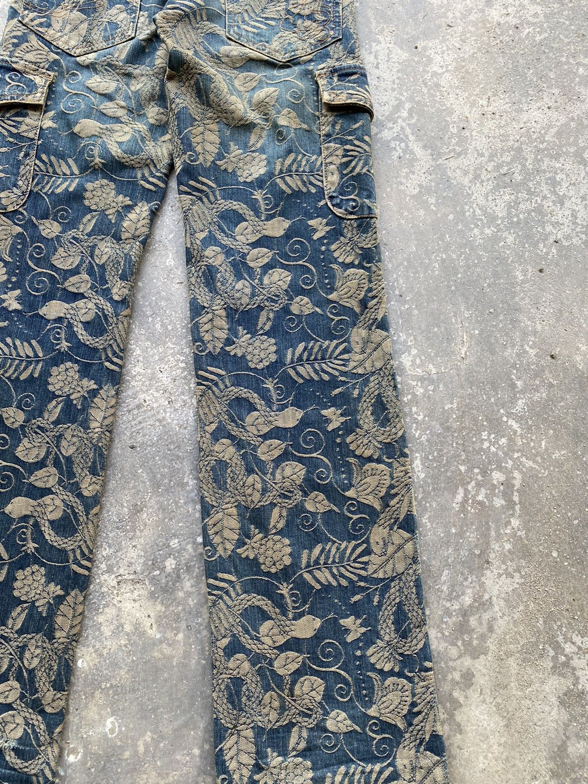 Beauty Beast 💥RARE💥 Japanese MASH MANIA “Snake 🐍” Full Embroidered Denim Size US 28 / EU 44 - 18 Thumbnail