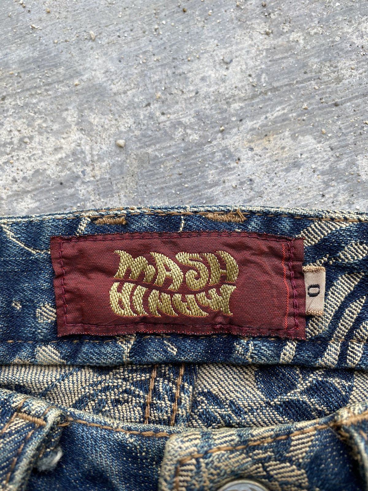 Beauty Beast 💥RARE💥 Japanese MASH MANIA “Snake 🐍” Full Embroidered Denim Size US 28 / EU 44 - 5 Thumbnail