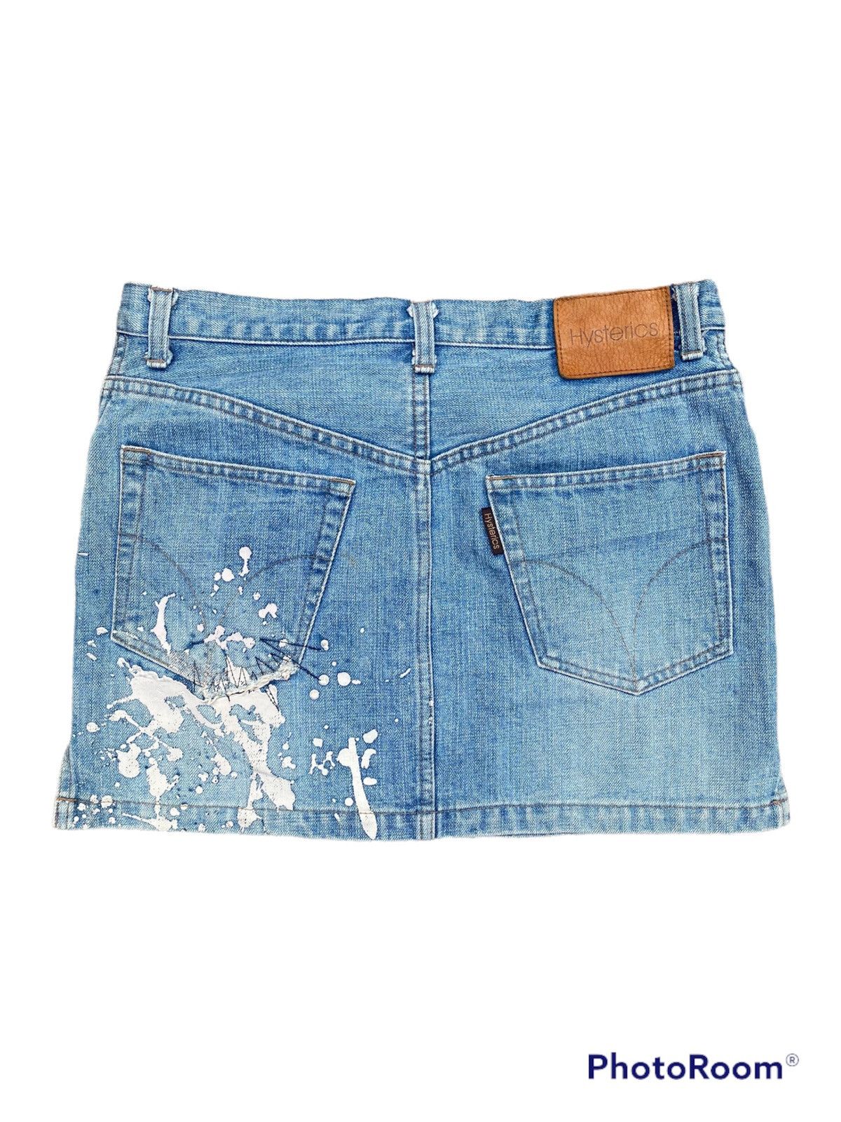 Hysteric Glamour 💥RARE💥 90s HYSTERIC GLAMOUR Splash Paint Distress Skirts Size 31" - 2 Thumbnail