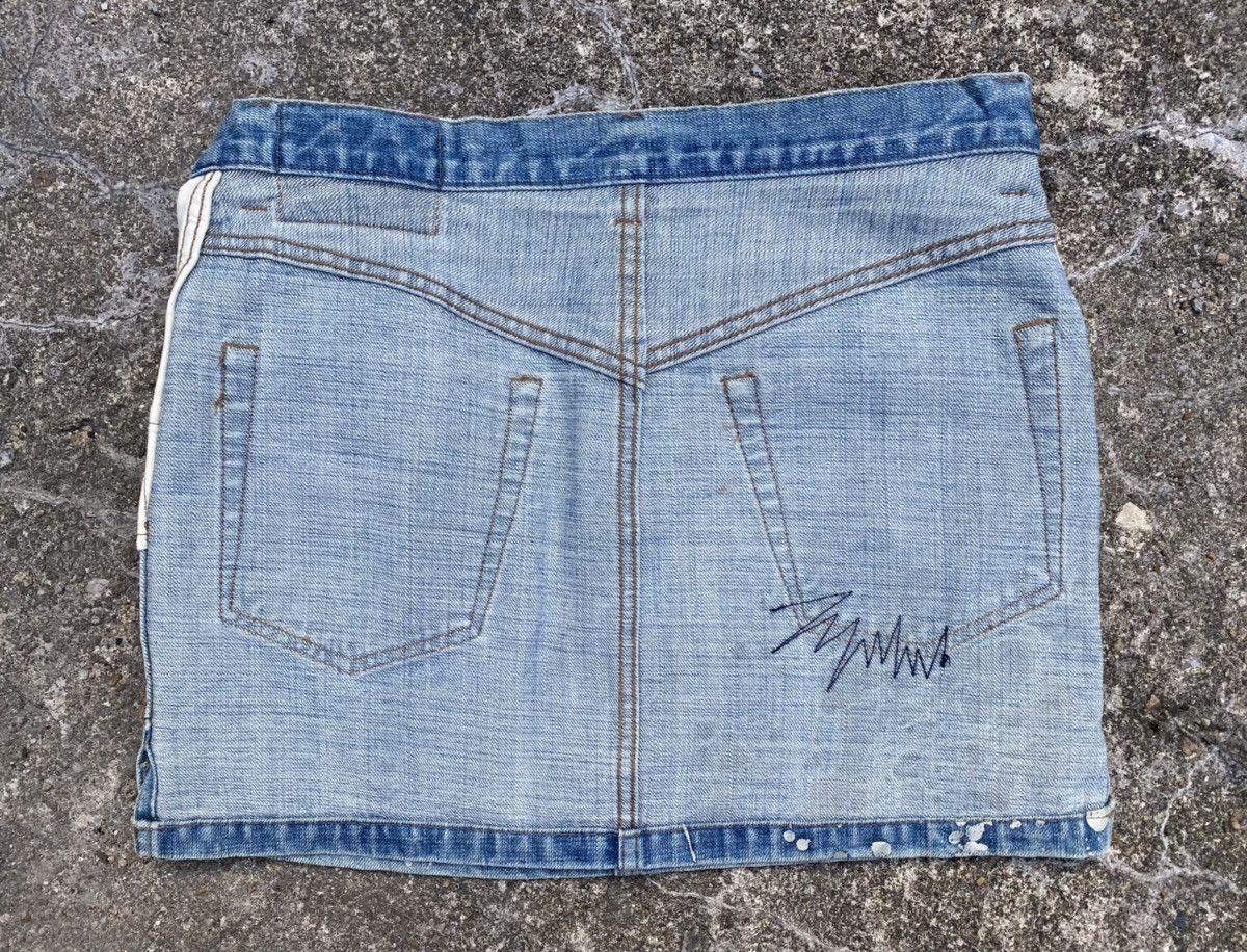 Hysteric Glamour 💥RARE💥 90s HYSTERIC GLAMOUR Splash Paint Distress Skirts Size 31" - 19 Thumbnail