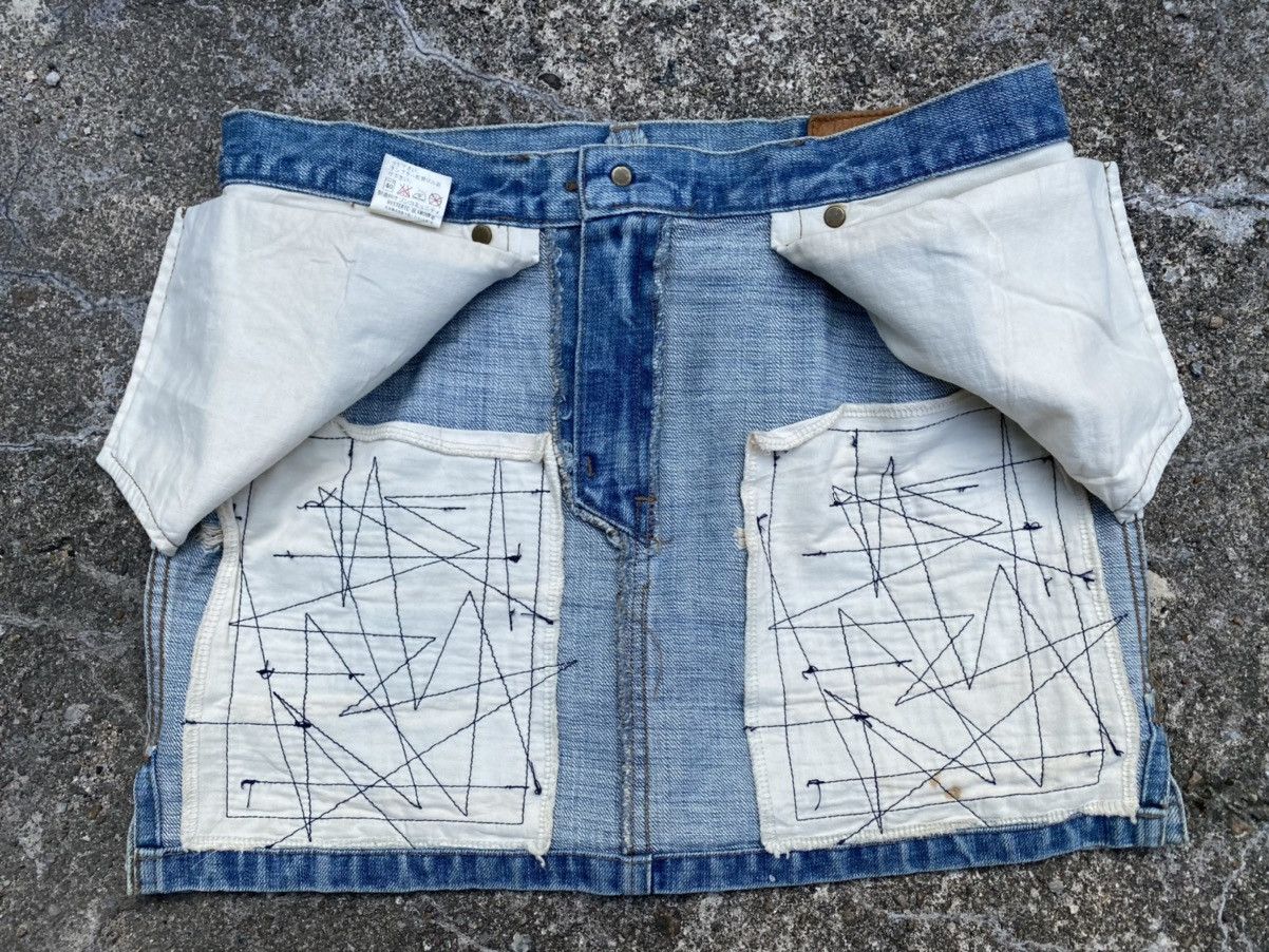 Hysteric Glamour 💥RARE💥 90s HYSTERIC GLAMOUR Splash Paint Distress Skirts Size 31" - 18 Thumbnail