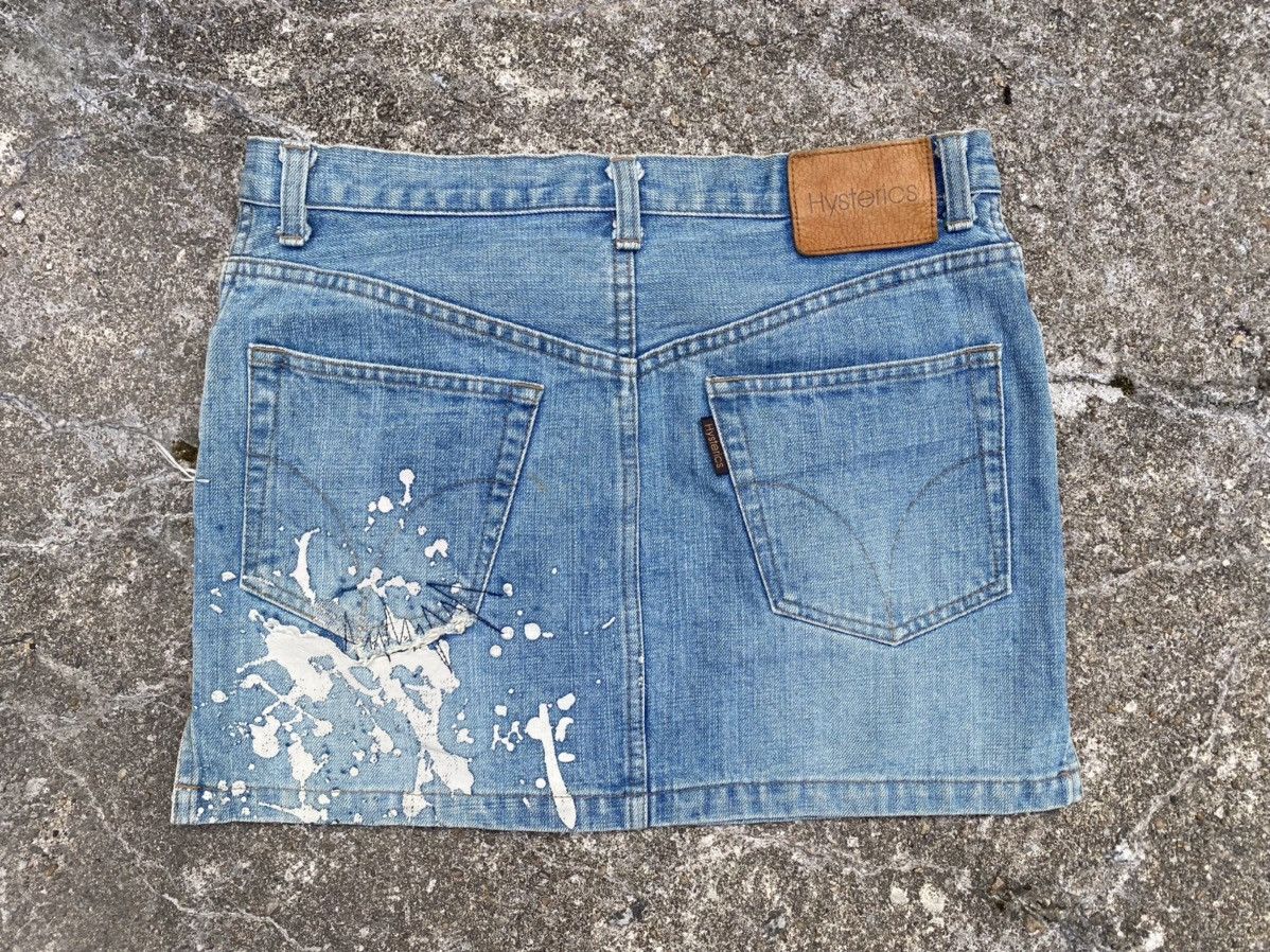 Hysteric Glamour 💥RARE💥 90s HYSTERIC GLAMOUR Splash Paint Distress Skirts Size 31" - 8 Thumbnail