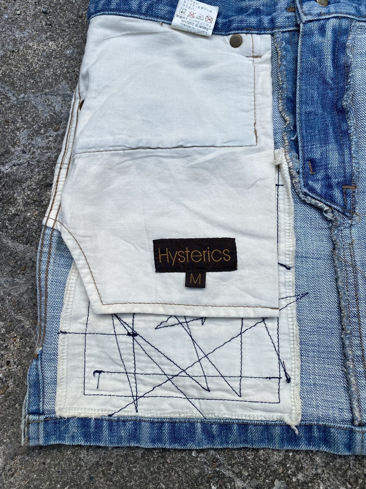 Hysteric Glamour 💥RARE💥 90s HYSTERIC GLAMOUR Splash Paint Distress Skirts Size 31" - 14 Thumbnail