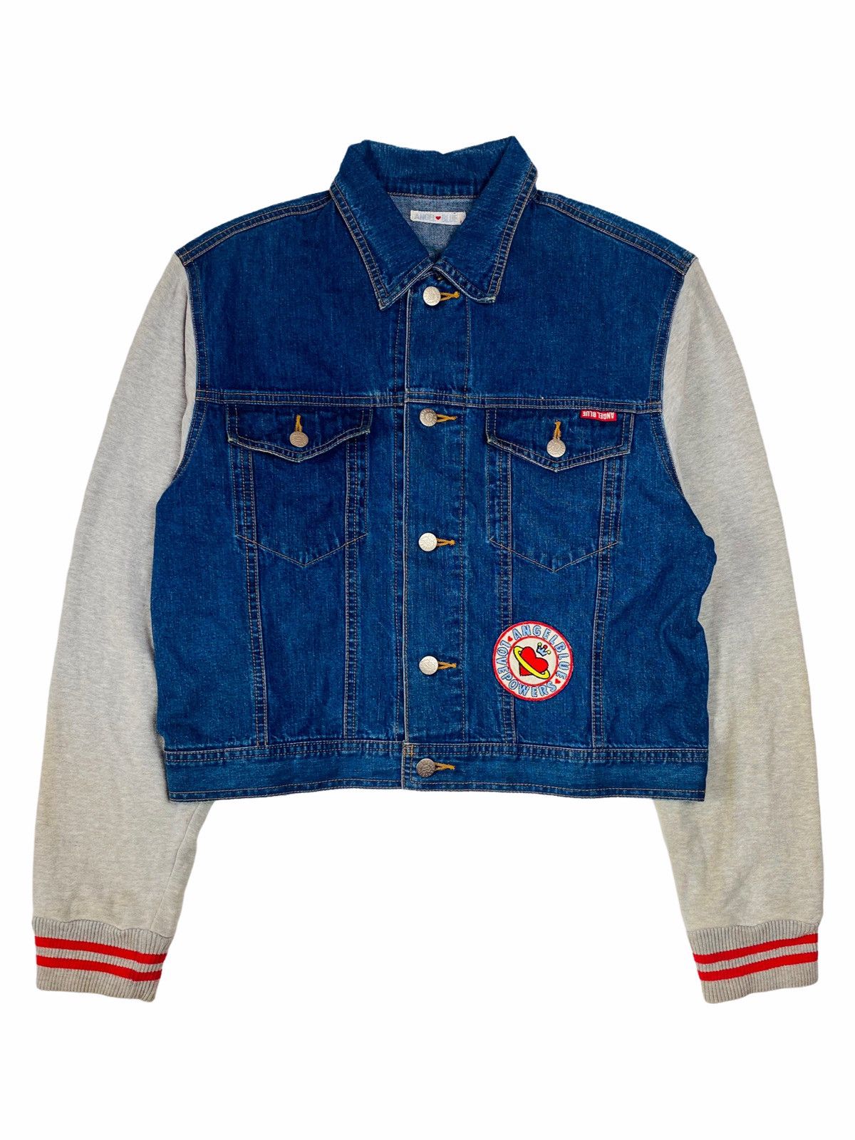 Japanese Brand 90s Angel Blue Vivienne Logo Hybrid Denim Size US M / EU 48-50 / 2 - 3 Thumbnail