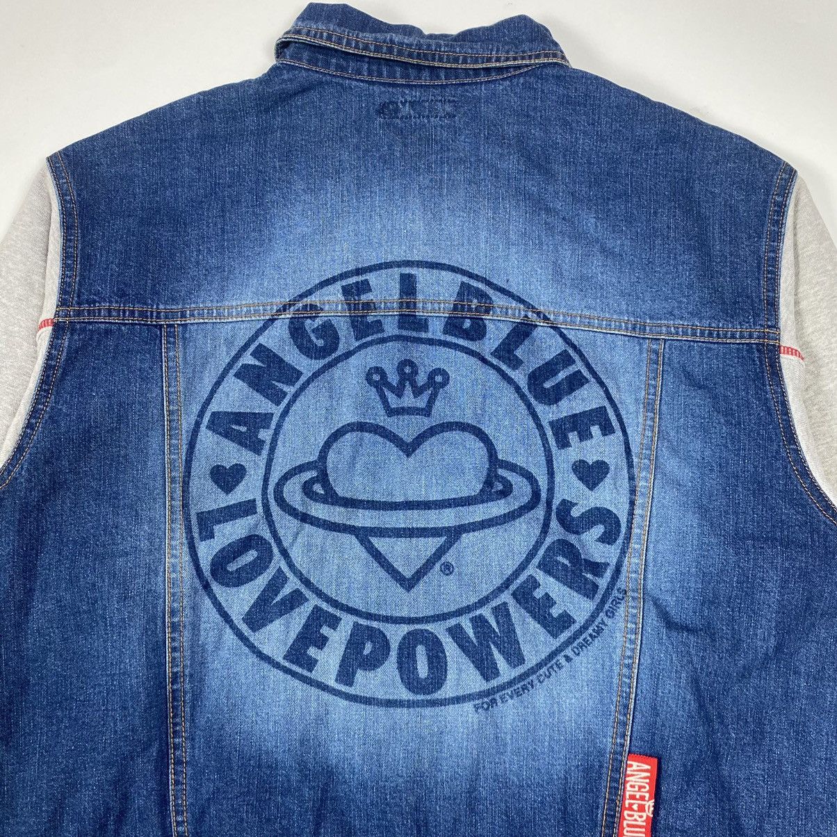 Japanese Brand 90s Angel Blue Vivienne Logo Hybrid Denim Size US M / EU 48-50 / 2 - 6 Thumbnail