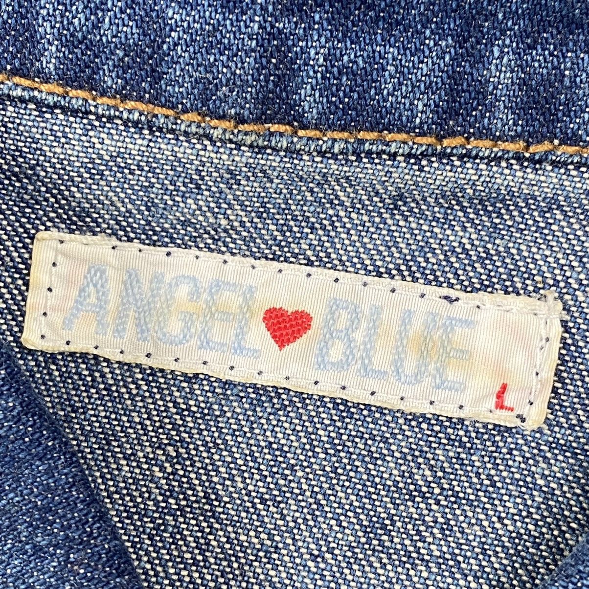 Japanese Brand 90s Angel Blue Vivienne Logo Hybrid Denim Size US M / EU 48-50 / 2 - 11 Thumbnail