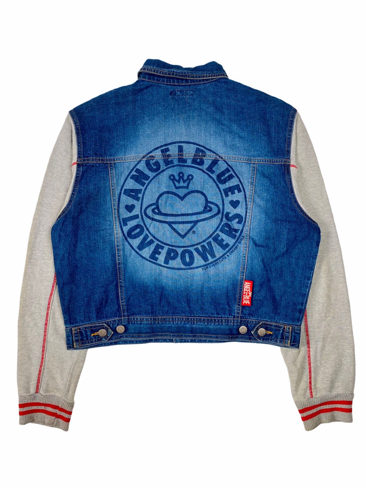 Japanese Brand 90s Angel Blue Vivienne Logo Hybrid Denim Size US M / EU 48-50 / 2 - 1 Thumbnail