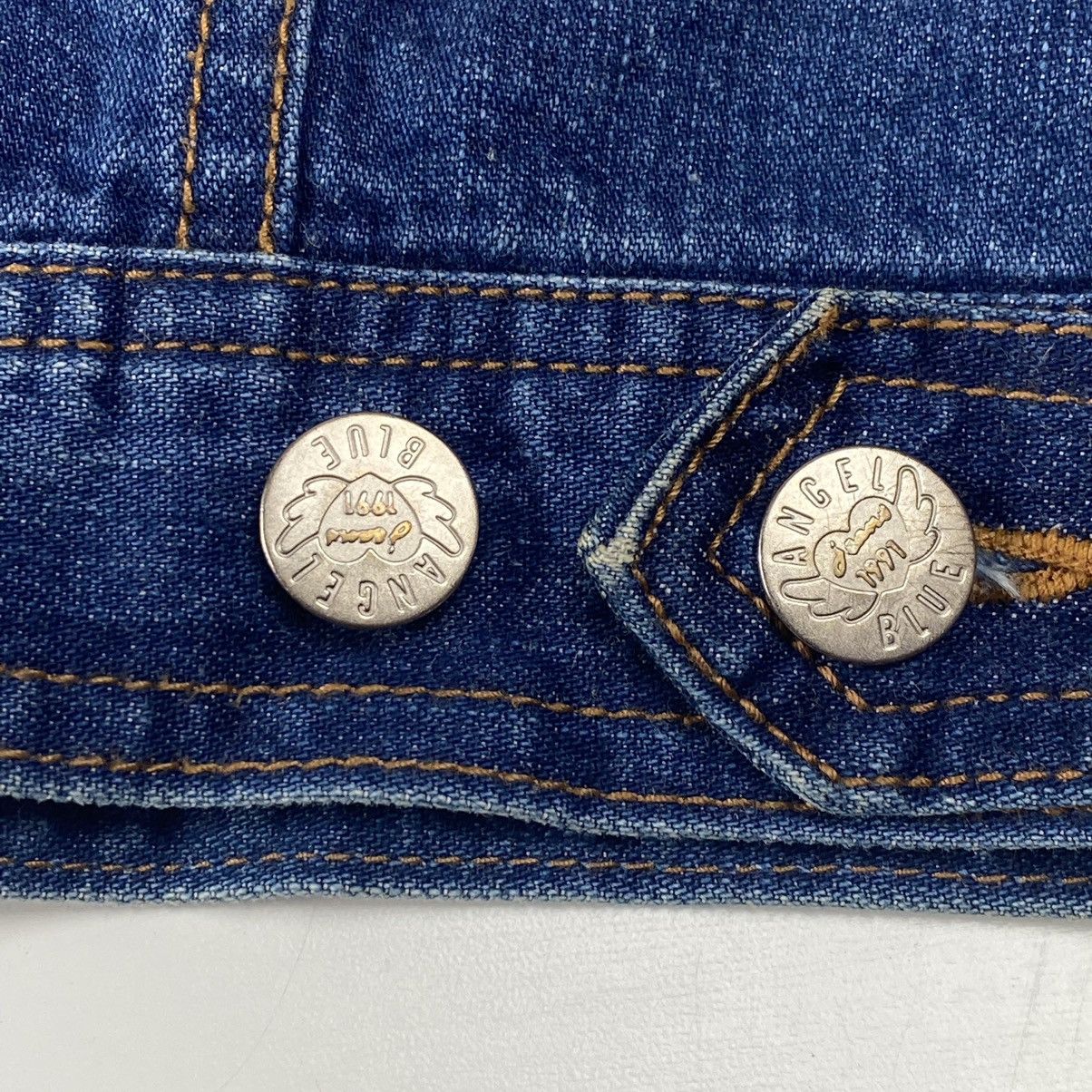Japanese Brand 90s Angel Blue Vivienne Logo Hybrid Denim Size US M / EU 48-50 / 2 - 9 Thumbnail