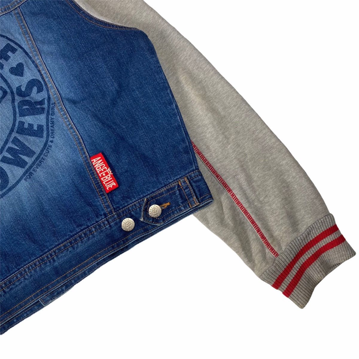 Japanese Brand 90s Angel Blue Vivienne Logo Hybrid Denim Size US M / EU 48-50 / 2 - 5 Thumbnail