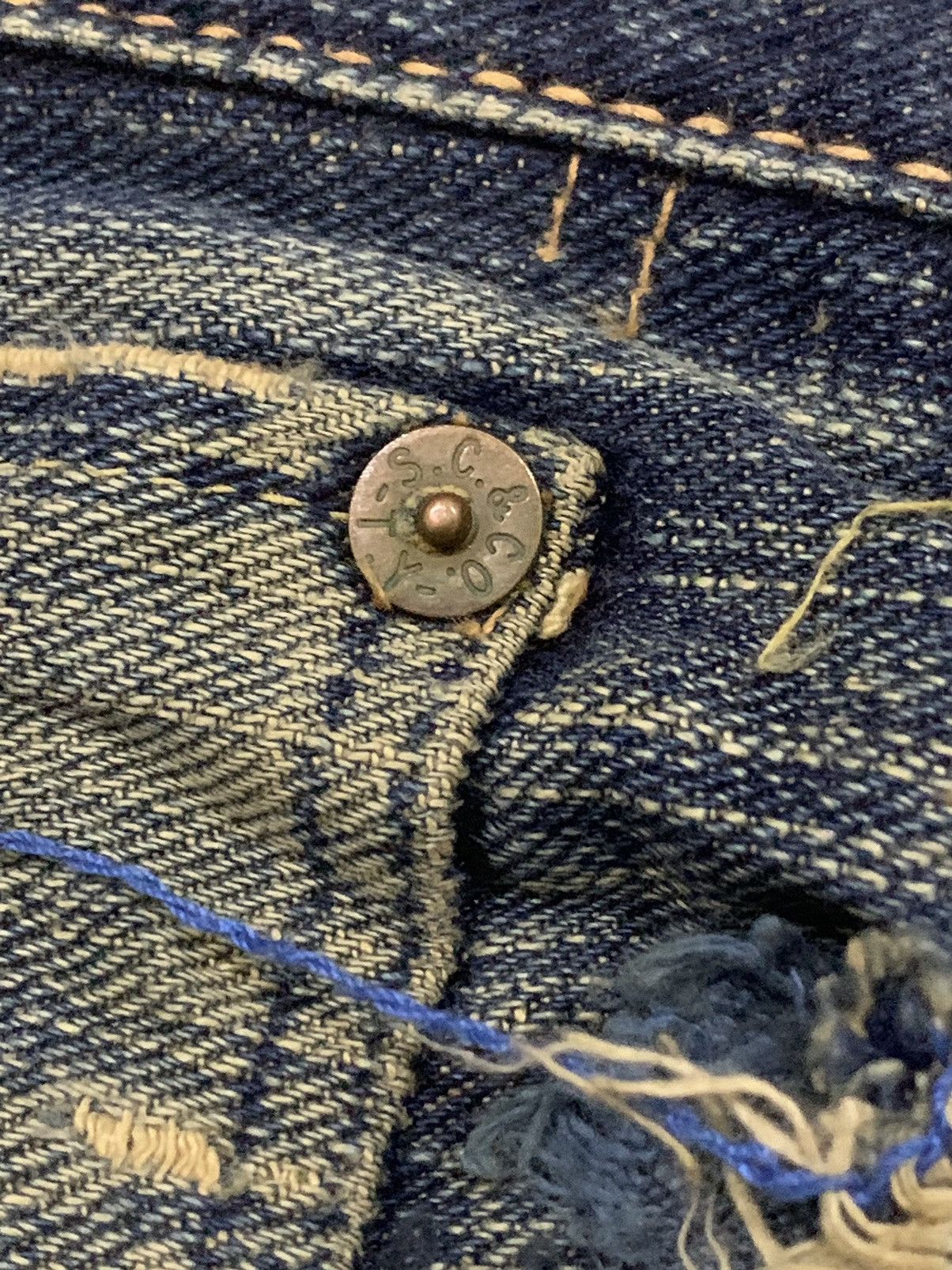 Sugar Cane × Toyo Enterprises 🔥Vintage🔥 True Vintage Sugar Cane Selvedge ButtonFly Jeans Size US 34 / EU 50 - 14 Thumbnail