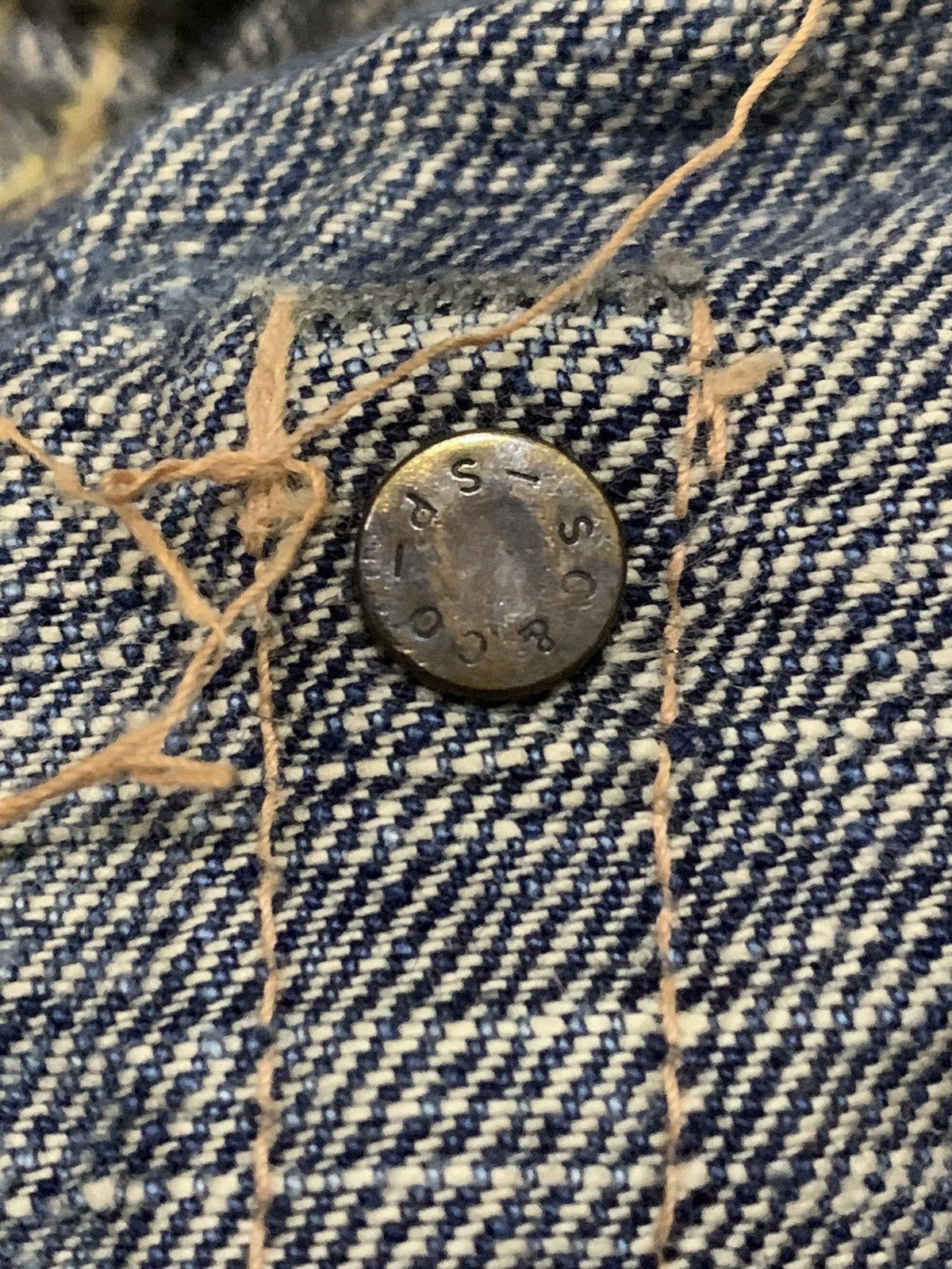 Sugar Cane × Toyo Enterprises 🔥Vintage🔥 True Vintage Sugar Cane Selvedge ButtonFly Jeans Size US 34 / EU 50 - 18 Thumbnail