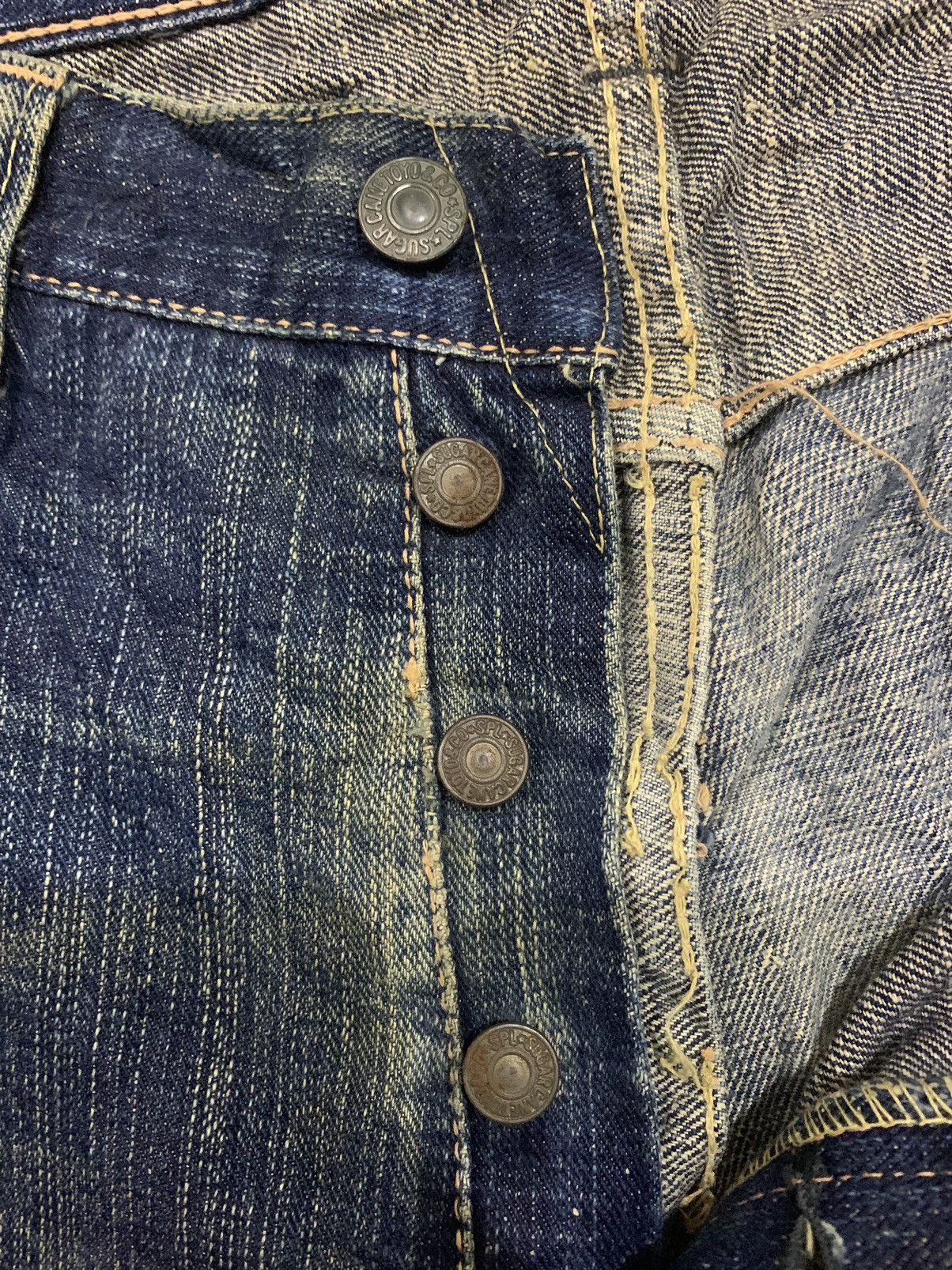 Sugar Cane × Toyo Enterprises 🔥Vintage🔥 True Vintage Sugar Cane Selvedge ButtonFly Jeans Size US 34 / EU 50 - 16 Thumbnail