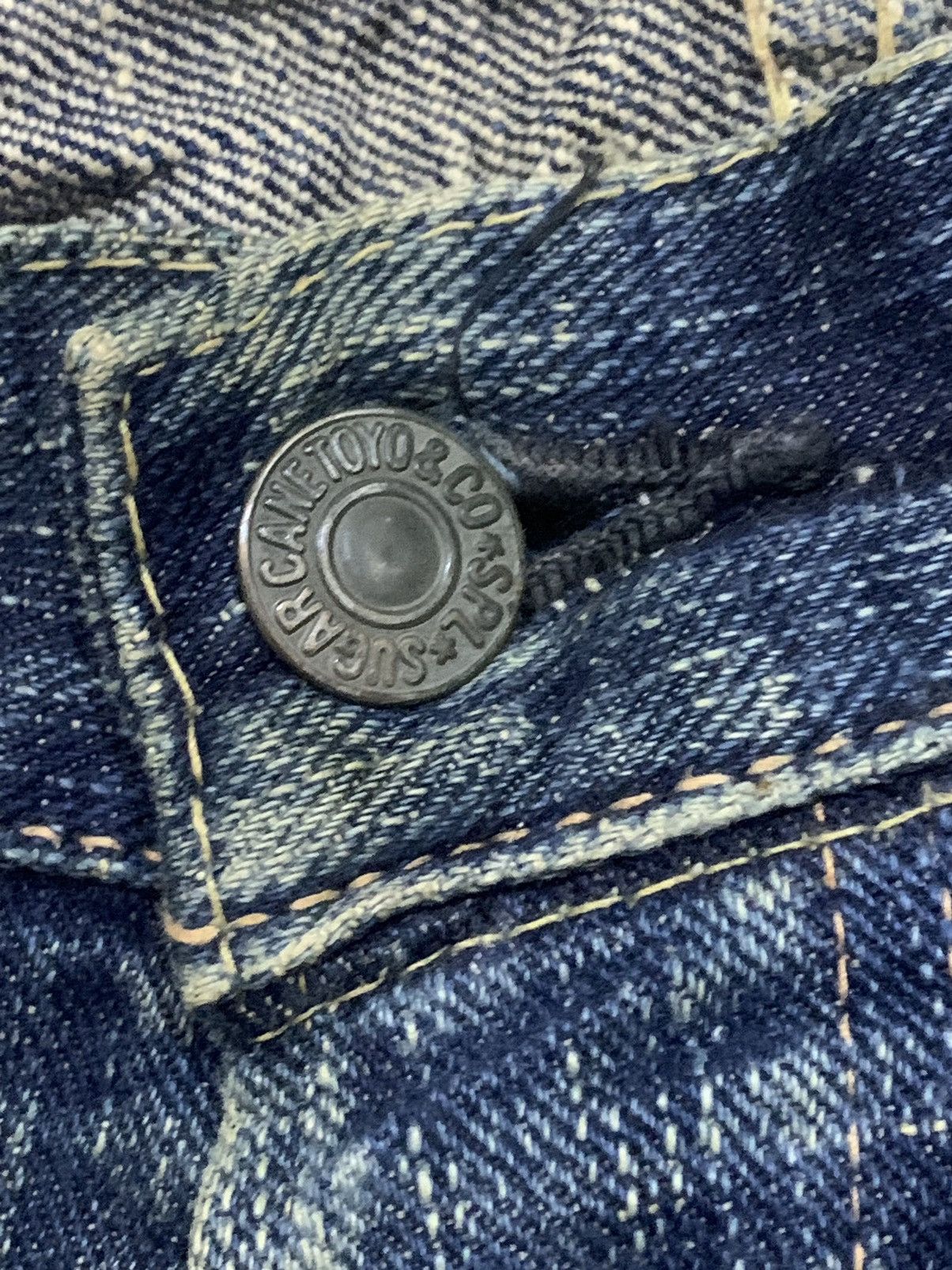 Sugar Cane × Toyo Enterprises 🔥Vintage🔥 True Vintage Sugar Cane Selvedge ButtonFly Jeans Size US 34 / EU 50 - 15 Thumbnail