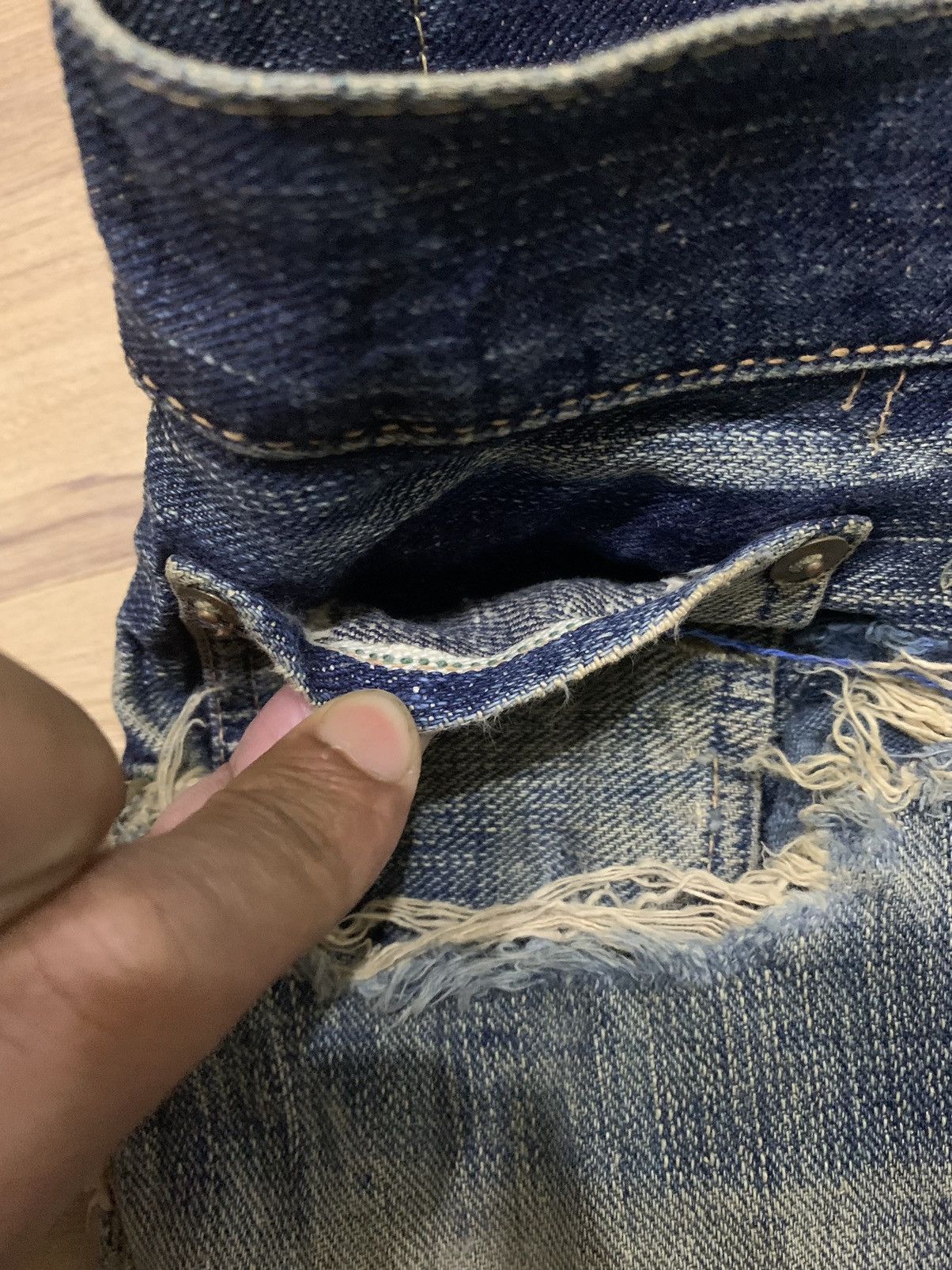 Sugar Cane × Toyo Enterprises 🔥Vintage🔥 True Vintage Sugar Cane Selvedge ButtonFly Jeans Size US 34 / EU 50 - 7 Thumbnail