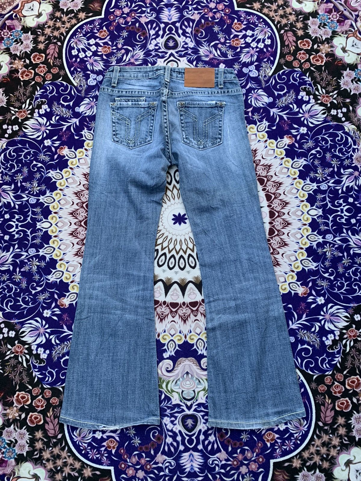 Other Wide Leg Vigoss Studio Distressed Denim Size US 30 / EU 46 - 9 Thumbnail