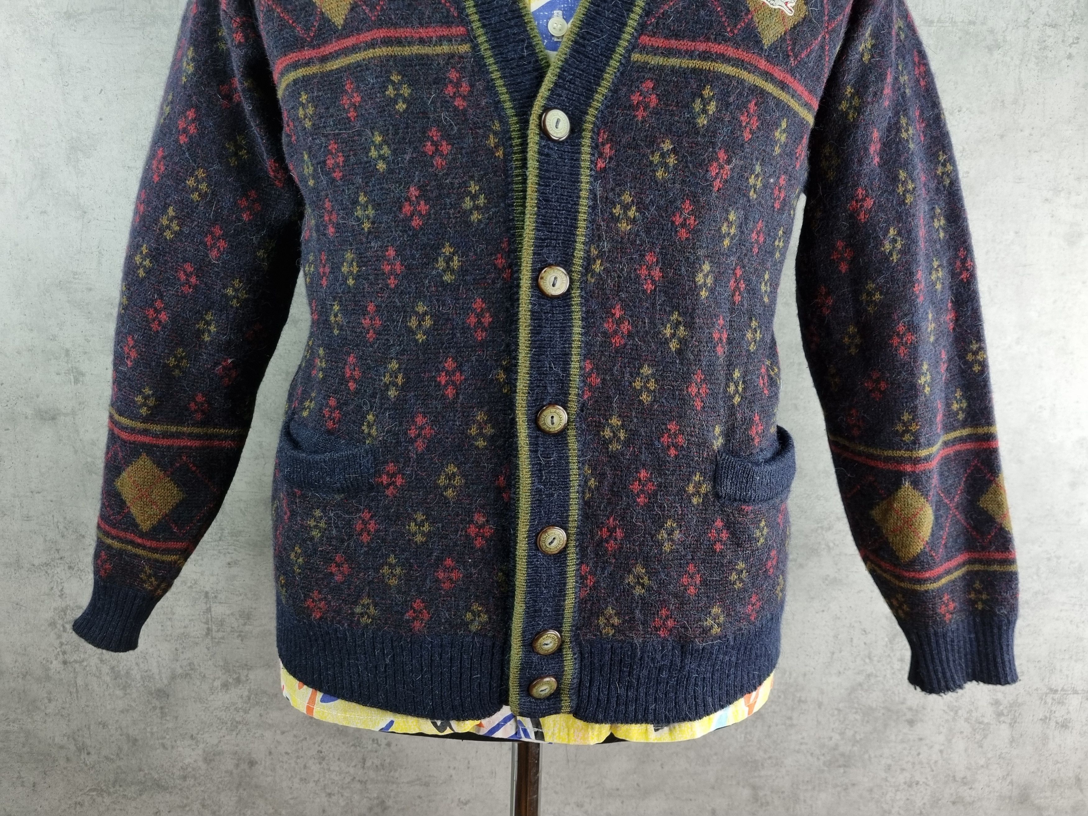 Lacoste 80s LACOSTE Chemise Cardigan Native Navajo GOLF WANG Size US M / EU 48-50 / 2 - 10 Thumbnail
