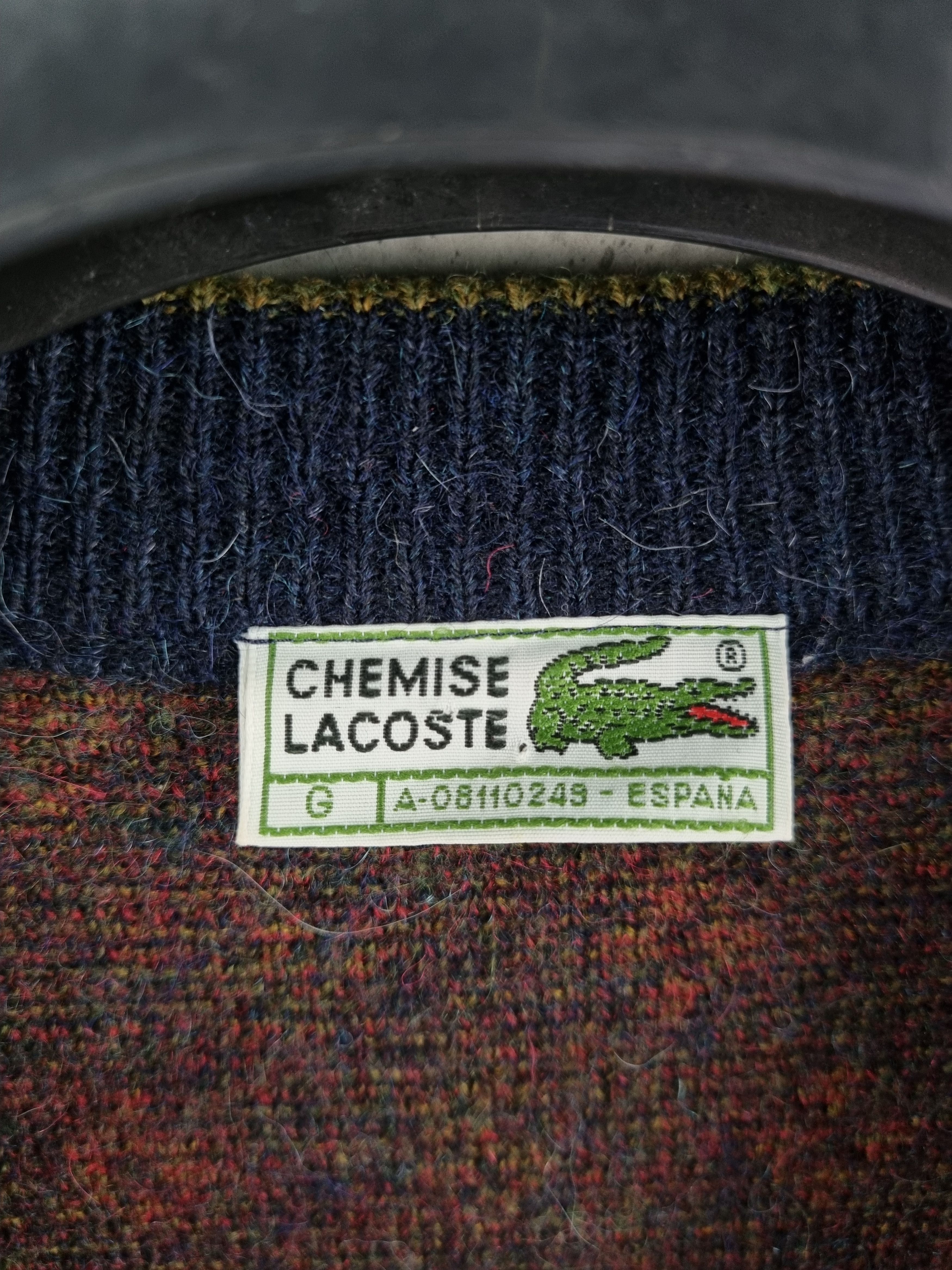 Lacoste 80s LACOSTE Chemise Cardigan Native Navajo GOLF WANG Size US M / EU 48-50 / 2 - 7 Thumbnail