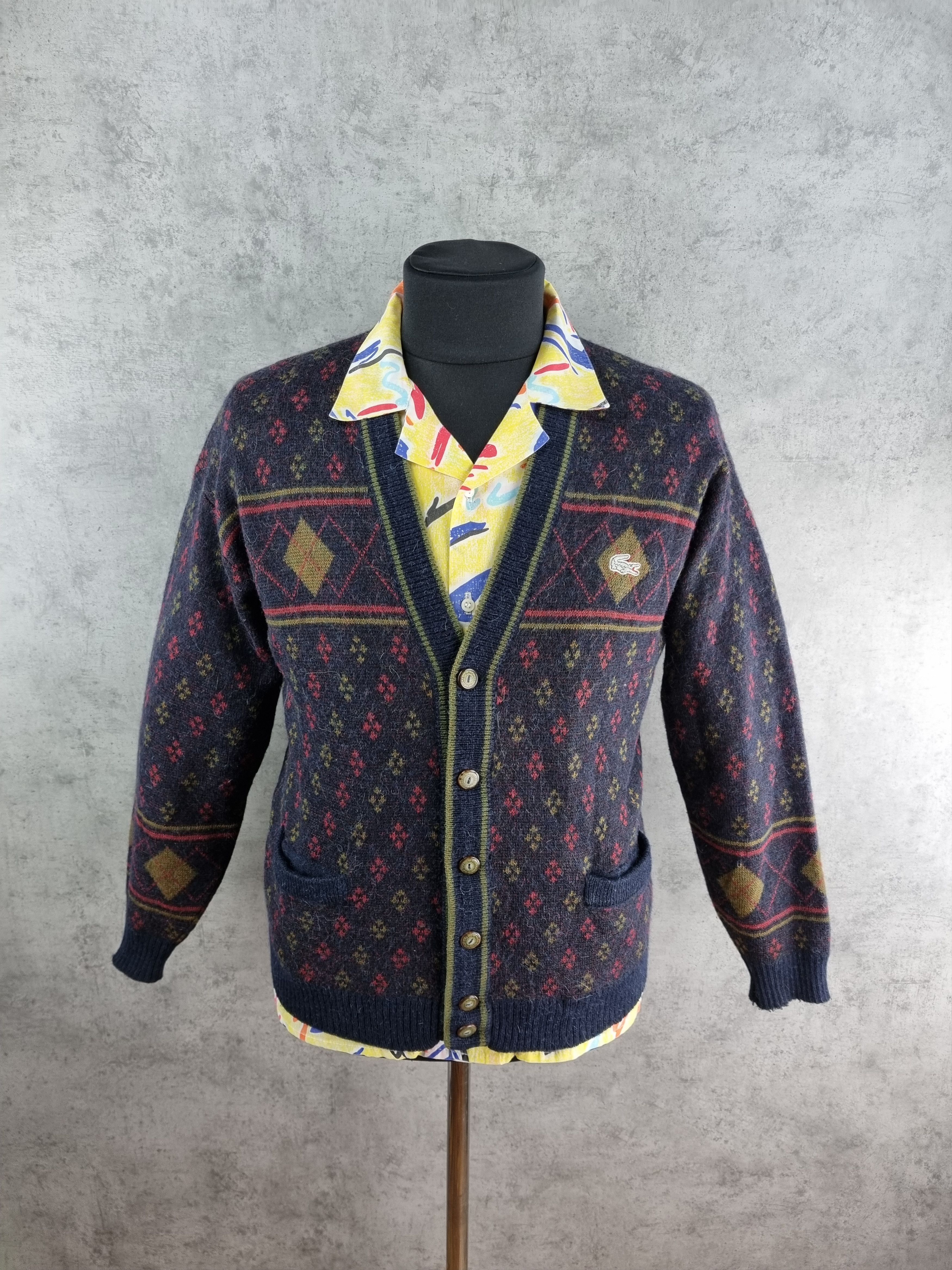 image of 80's Lacoste Chemise Cardigan Native Navajo Golf Wang in Mix, Men's (Size Medium)