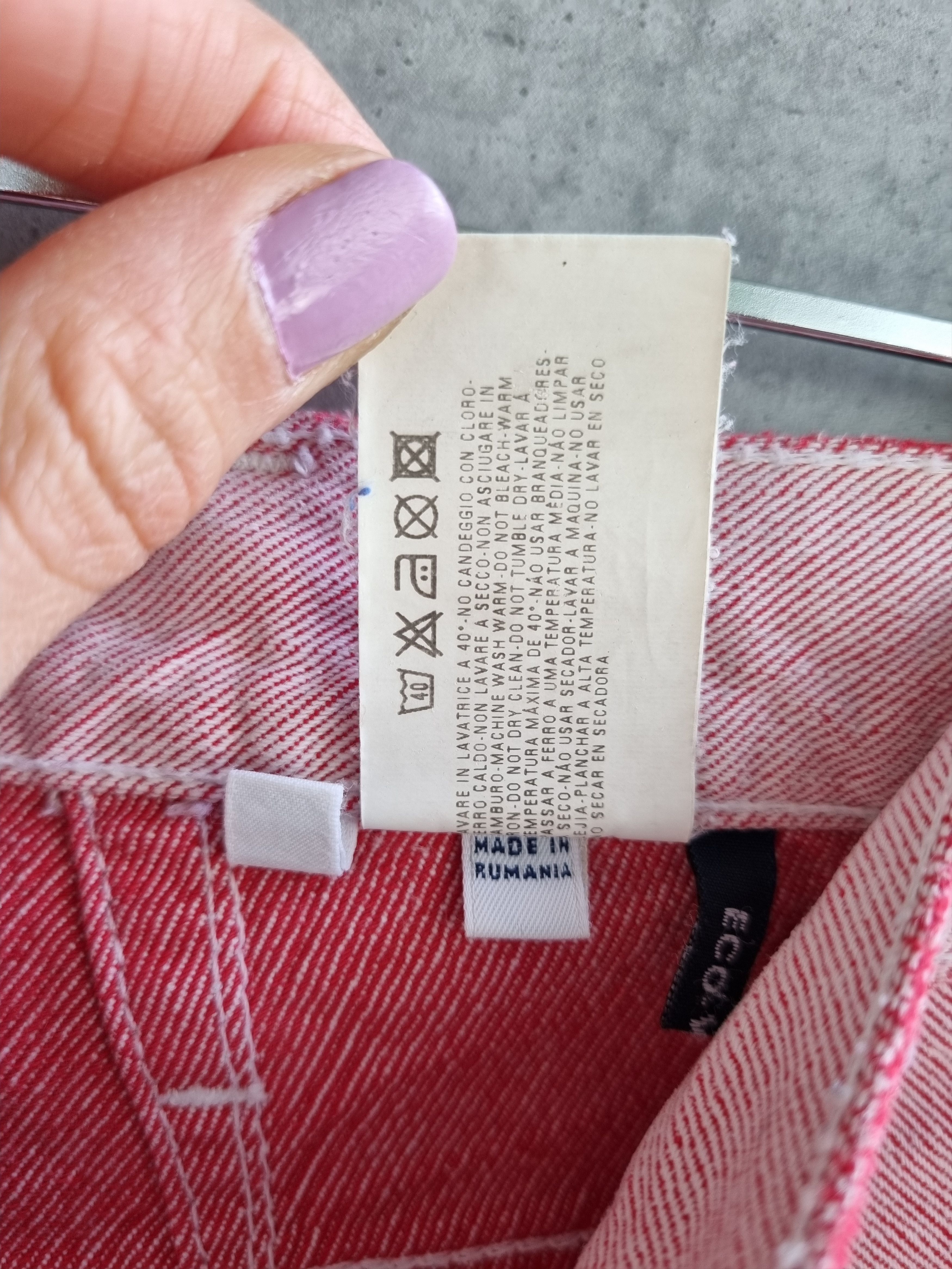 Armani × Giorgio Armani × Vintage Rare 90s ARMANI Pink Jeans Ripped Denim Jeans Pants Size US 33 - 5 Thumbnail