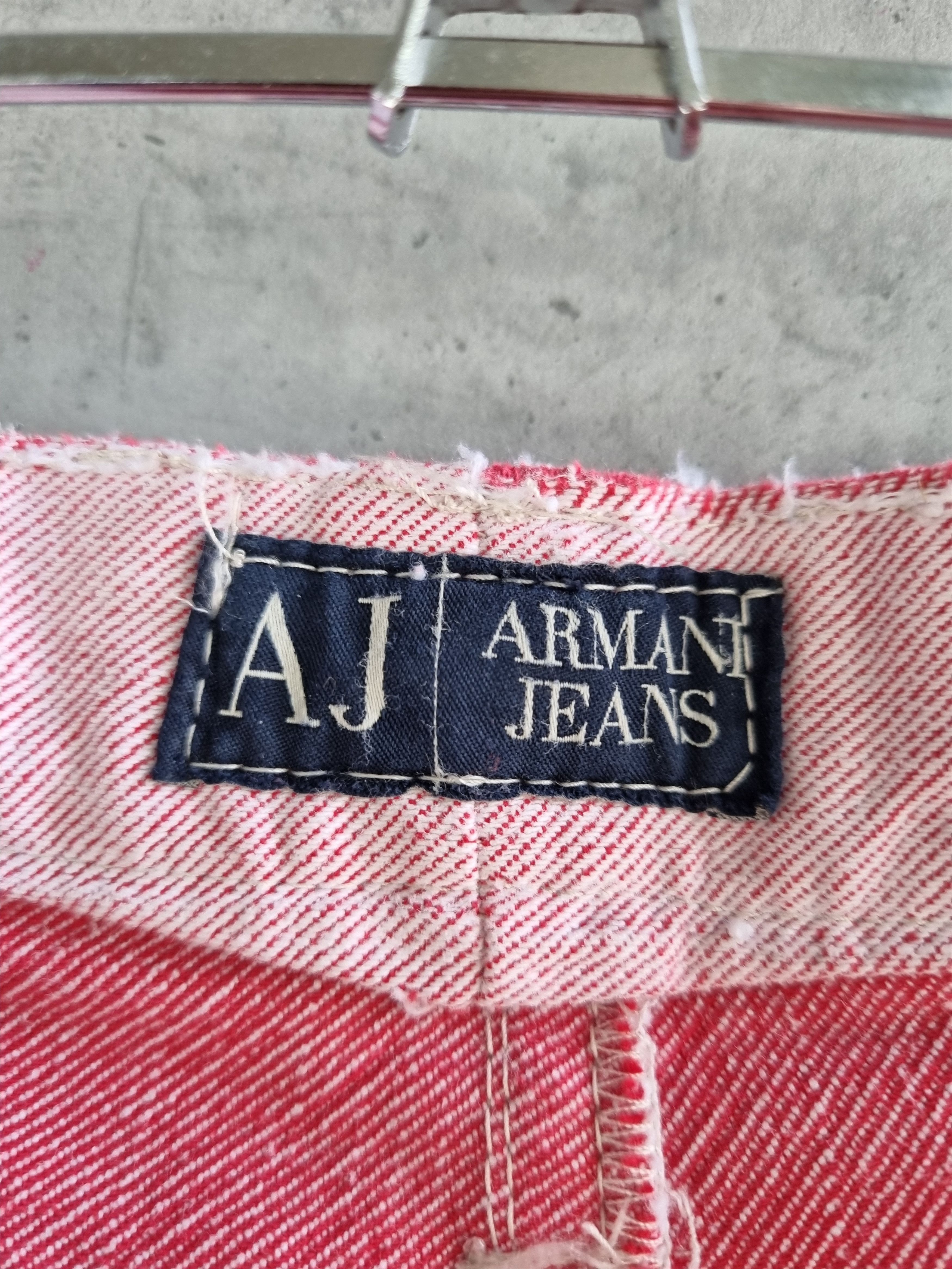 Armani × Giorgio Armani × Vintage Rare 90s ARMANI Pink Jeans Ripped Denim Jeans Pants Size US 33 - 7 Thumbnail