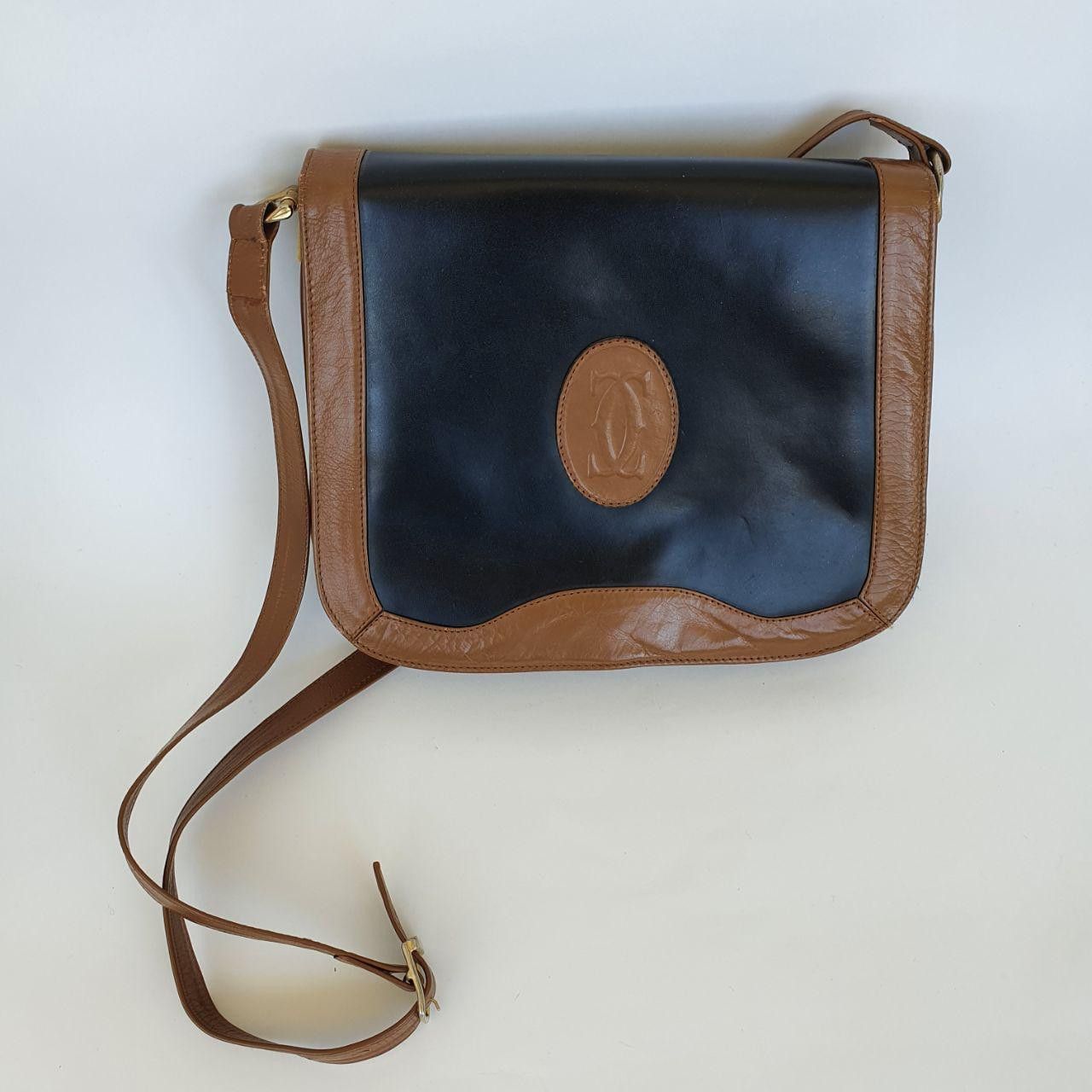 Cartier × Leather Rare 80s CARTIER Paris Cross Body Bag Leather Size ONE SIZE - 1 Thumbnail