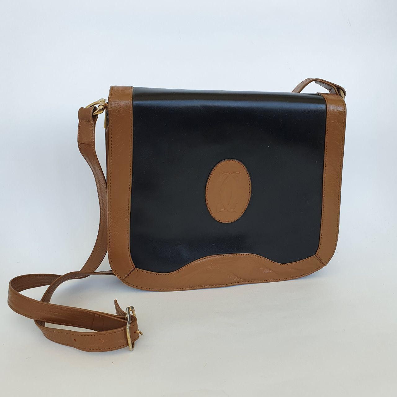 Cartier × Leather Rare 80s CARTIER Paris Cross Body Bag Leather Size ONE SIZE - 11 Thumbnail