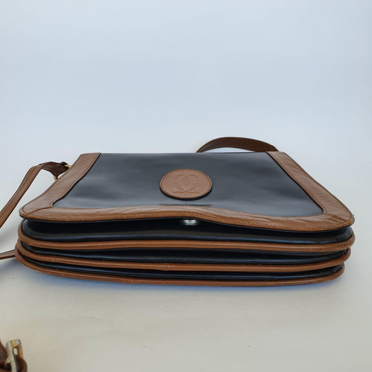 Cartier × Leather Rare 80s CARTIER Paris Cross Body Bag Leather Size ONE SIZE - 8 Thumbnail