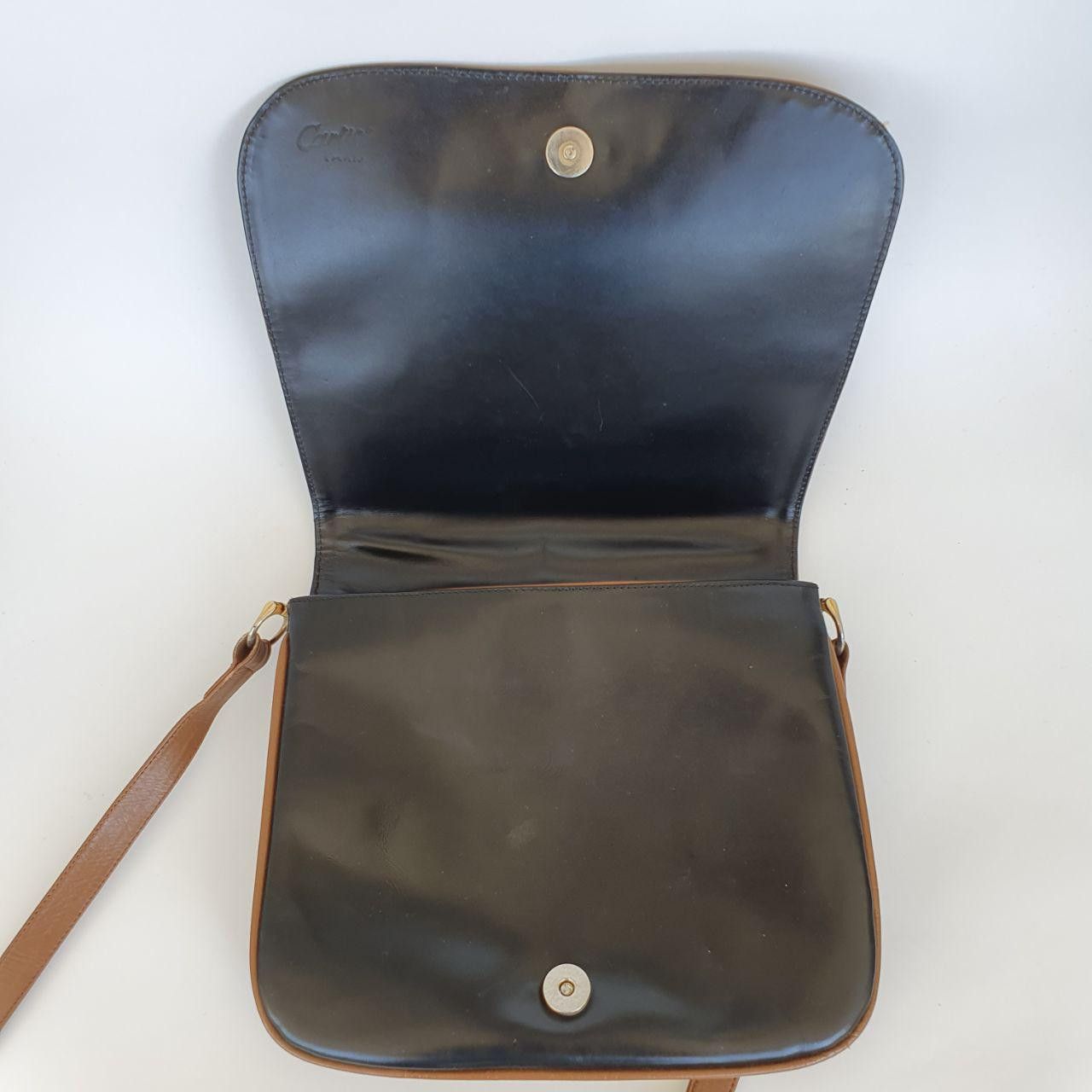 Cartier × Leather Rare 80s CARTIER Paris Cross Body Bag Leather Size ONE SIZE - 6 Thumbnail