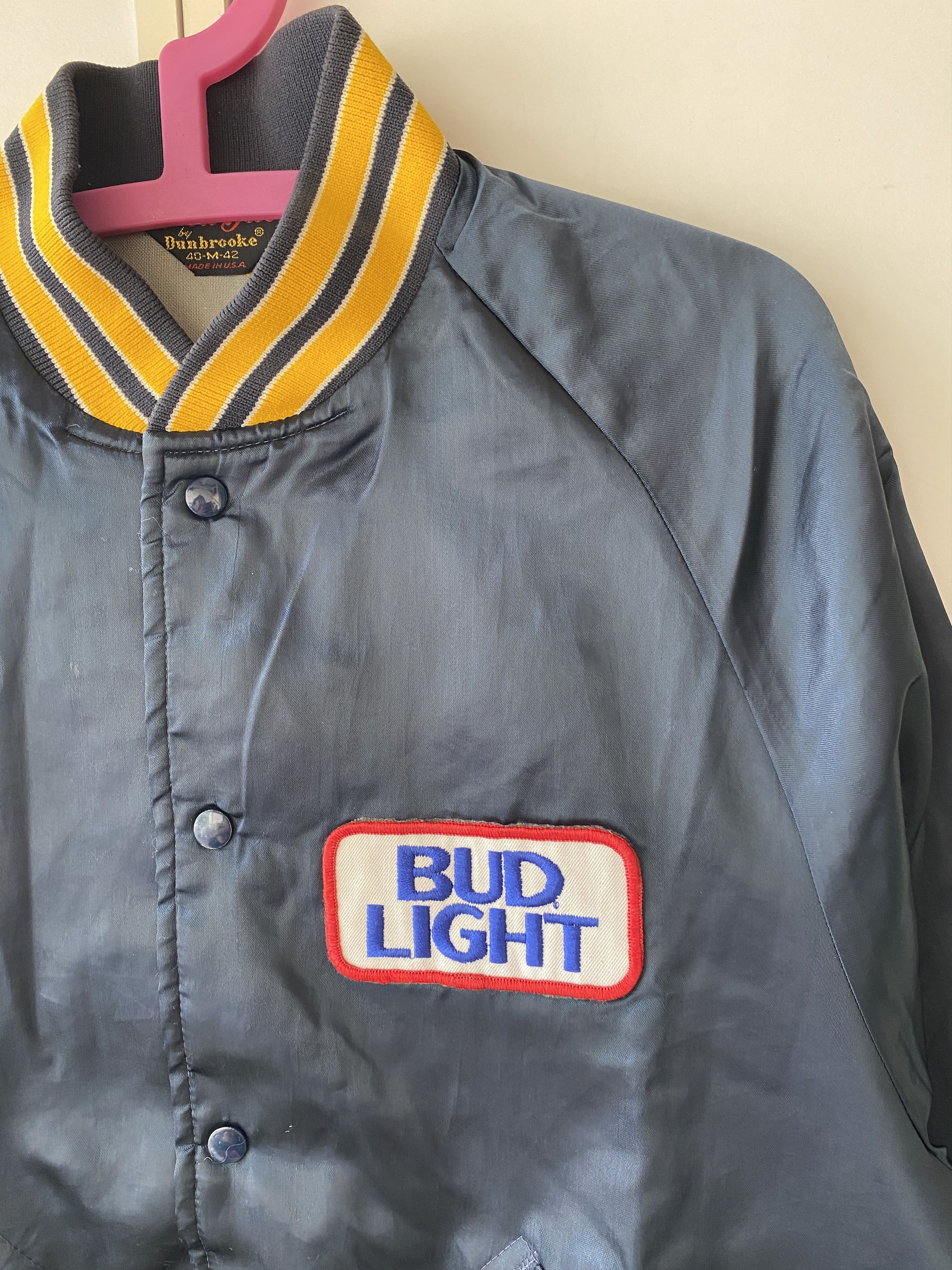 Dunbrooke VINTAGE BUD LIGHT PLA-JAC STADIUM JACKET Size US M / EU 48-50 / 2 - 7 Thumbnail