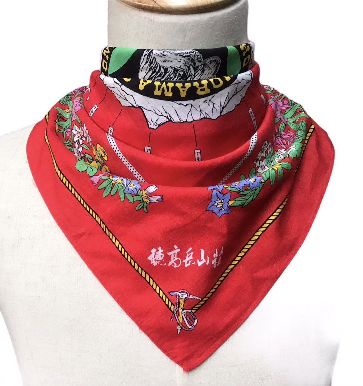 Japanese Brand japanese Mt. Okuho bandana handkerchief Size ONE SIZE - 1 Thumbnail