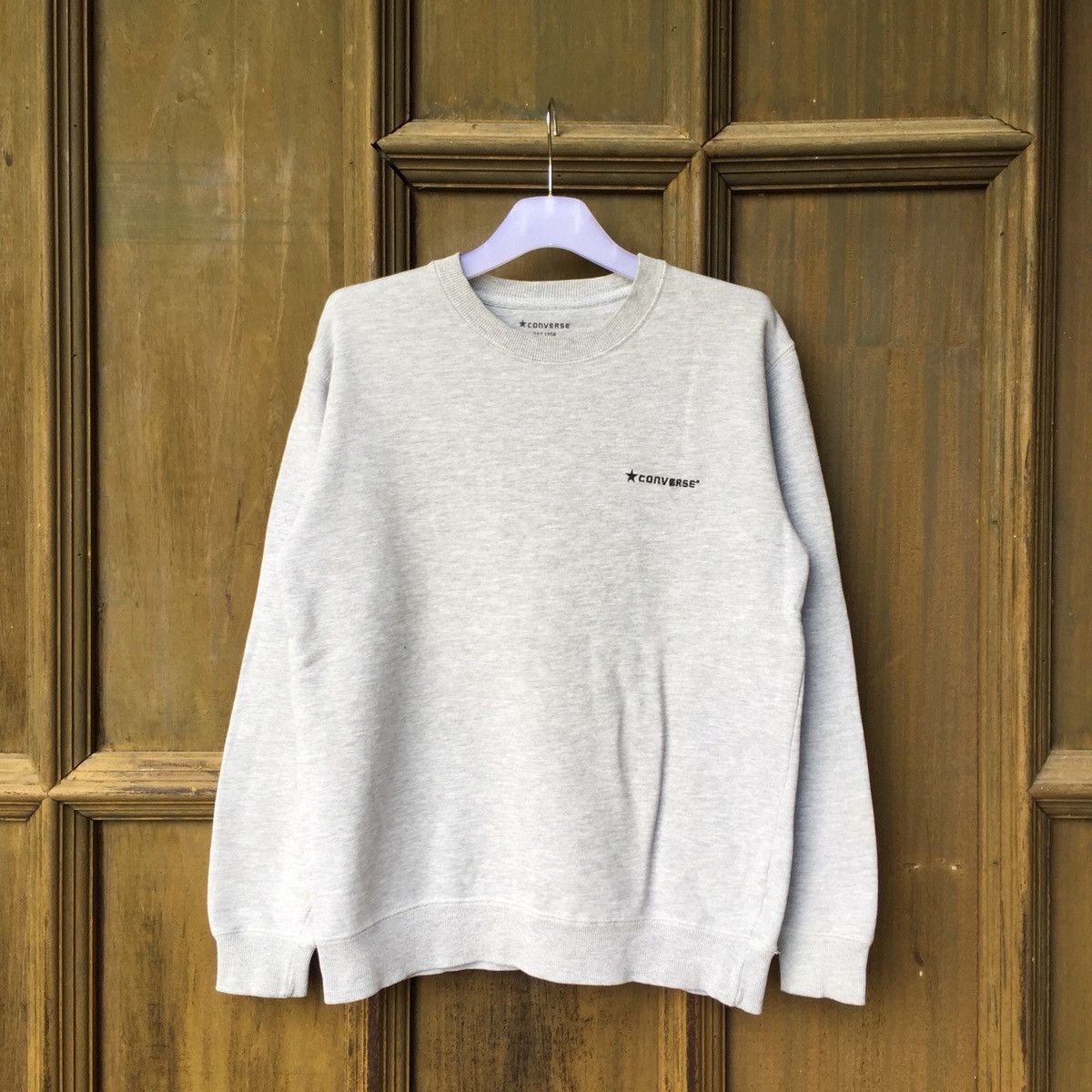 Converse CONVERSE sweatshirt spellout embroidered small logo.. Size US S / EU 44-46 / 1 - 1 Thumbnail