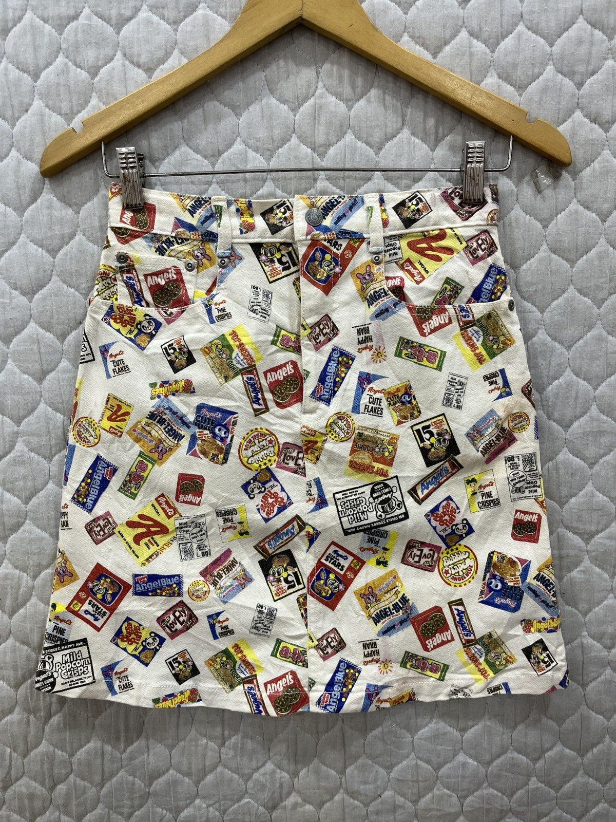 Hysteric Glamour (Ggg). ANGLE BLUE FULL PRINT HYPEBEAST SKIRT Size 25" / US 0 / IT 36 - 1 Thumbnail