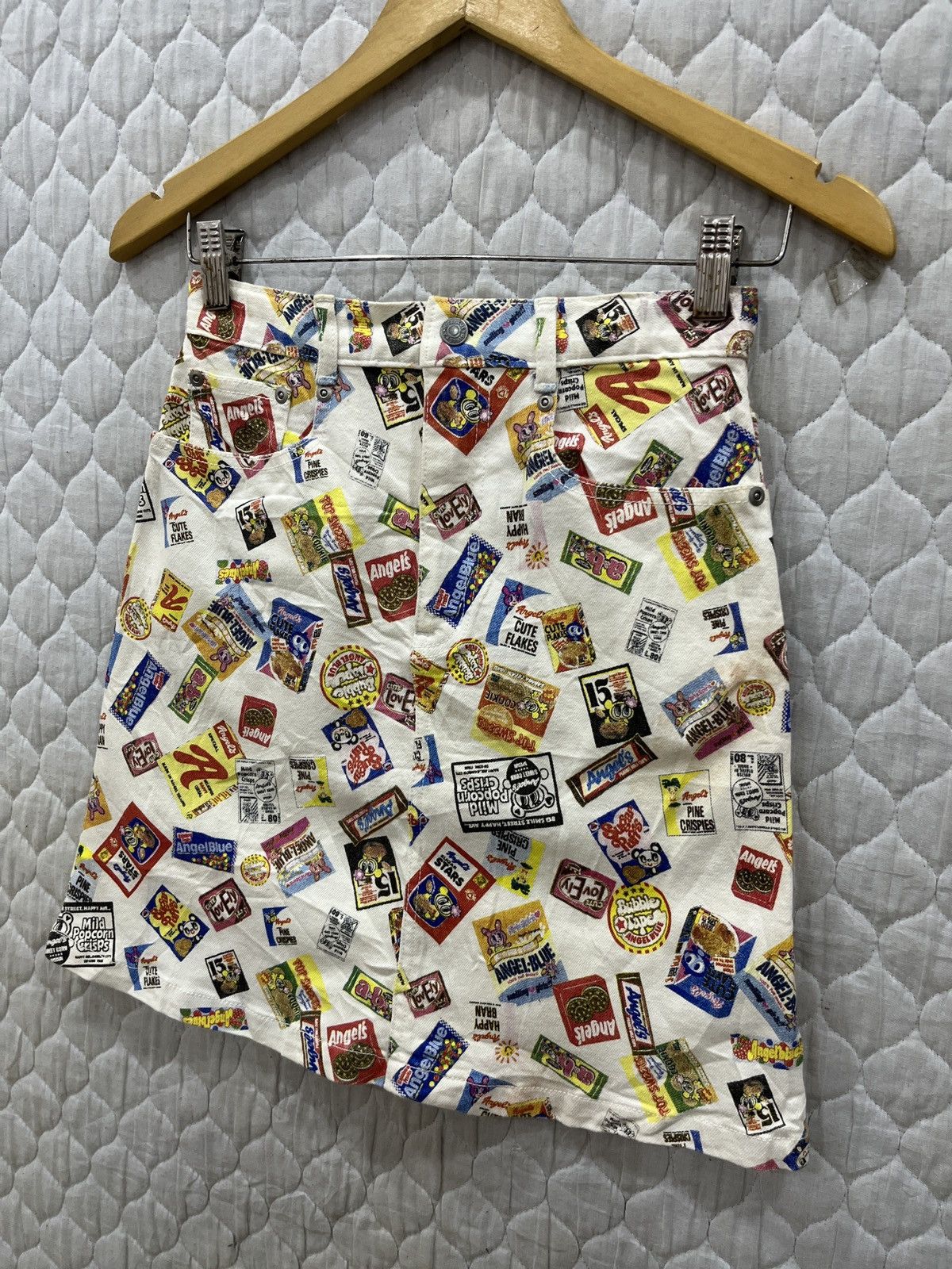 Hysteric Glamour (Ggg). ANGLE BLUE FULL PRINT HYPEBEAST SKIRT Size 25" / US 0 / IT 36 - 2 Thumbnail