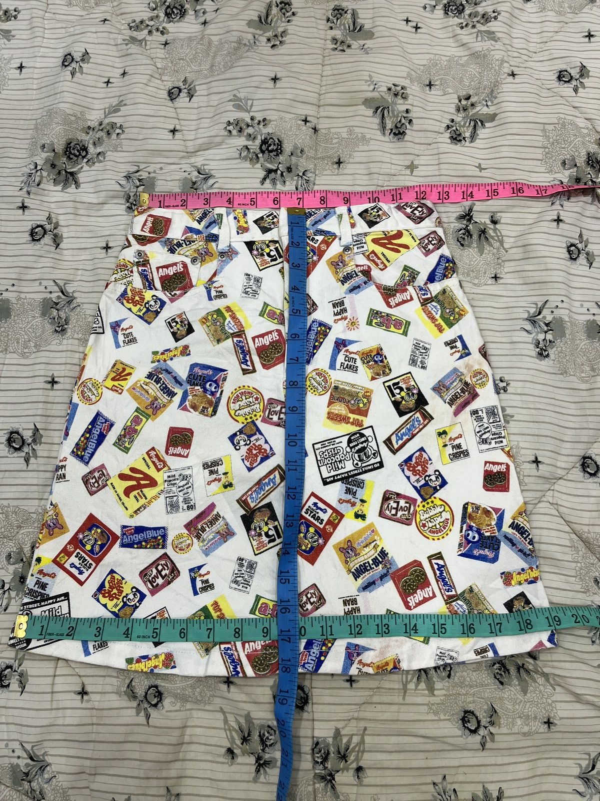 Hysteric Glamour (Ggg). ANGLE BLUE FULL PRINT HYPEBEAST SKIRT Size 25" / US 0 / IT 36 - 17 Thumbnail