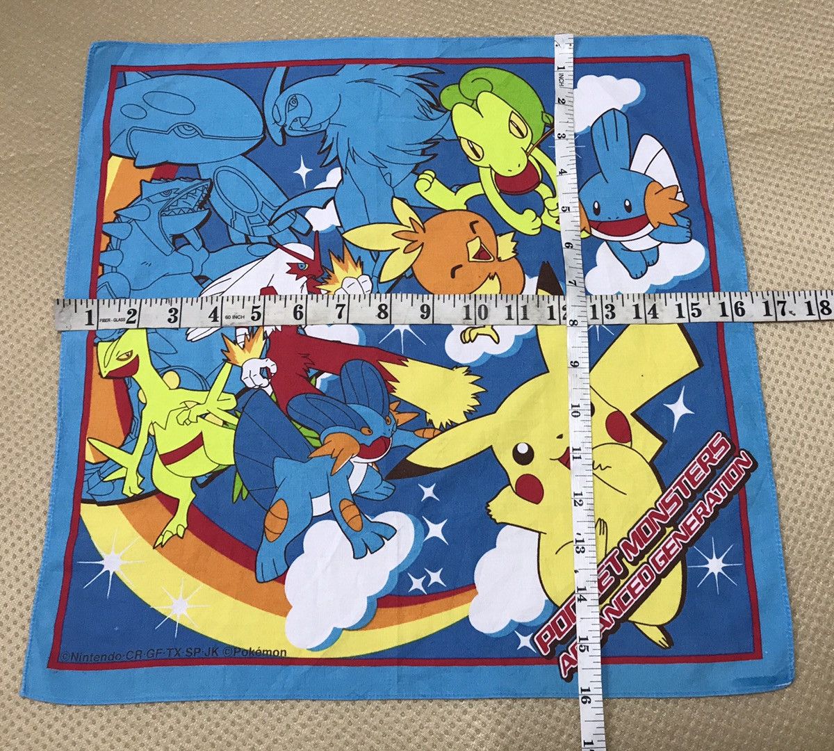 Cartoon Network × Japanese Brand × Pokemon pokemon bandana handkerchief pocket square Size ONE SIZE - 6 Thumbnail