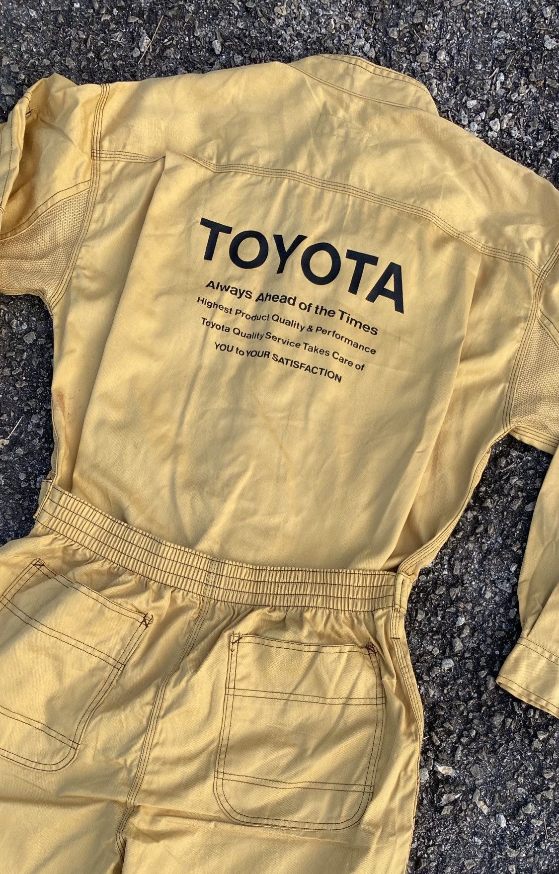 Japanese Brand × Overalls × Vintage Vintage Toyota Coveralls Overalls ...