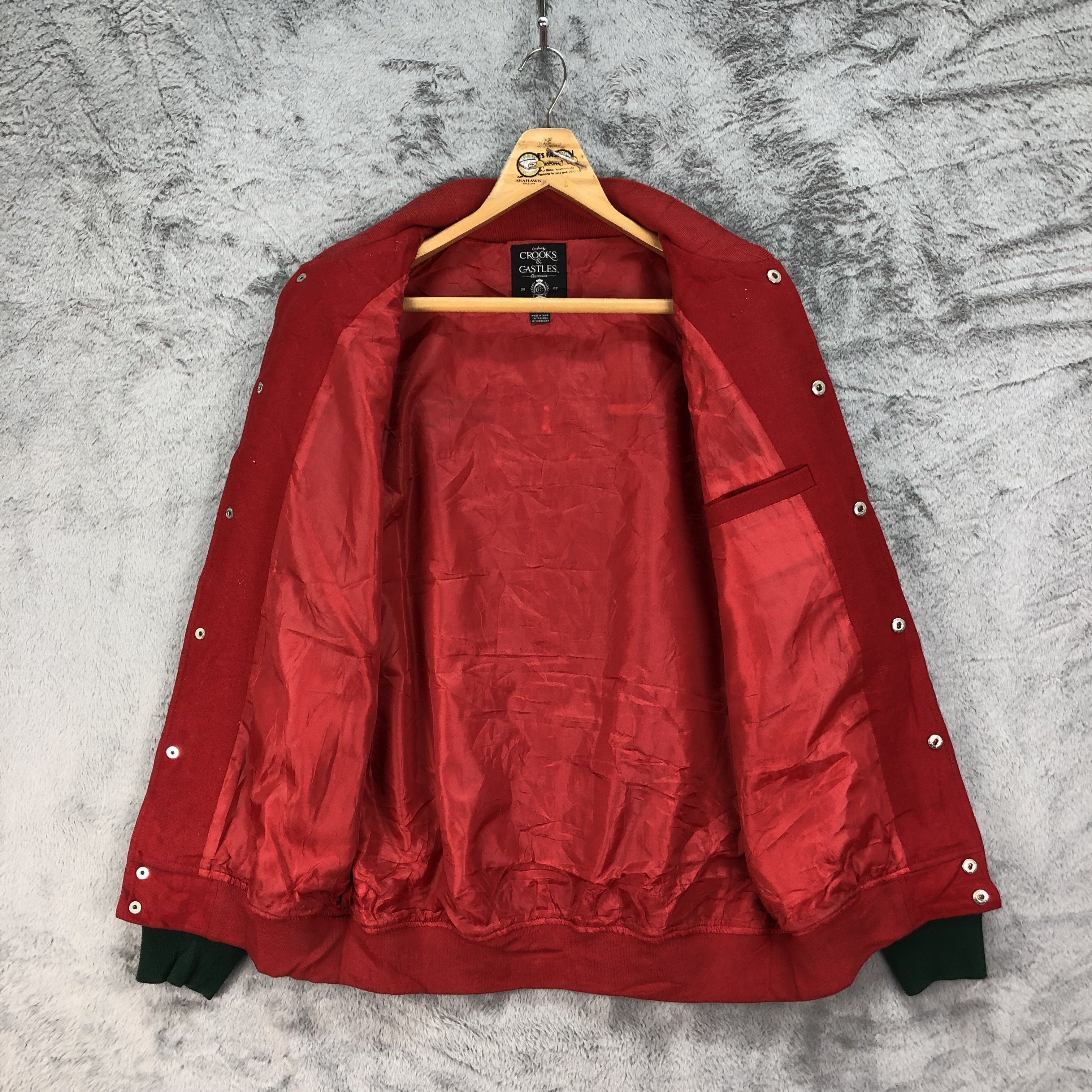 Crooks & Castles Crooks & Castles Stadium Jumper VarsityJacket #4779-169 Size US L / EU 52-54 / 3 - 10 Thumbnail
