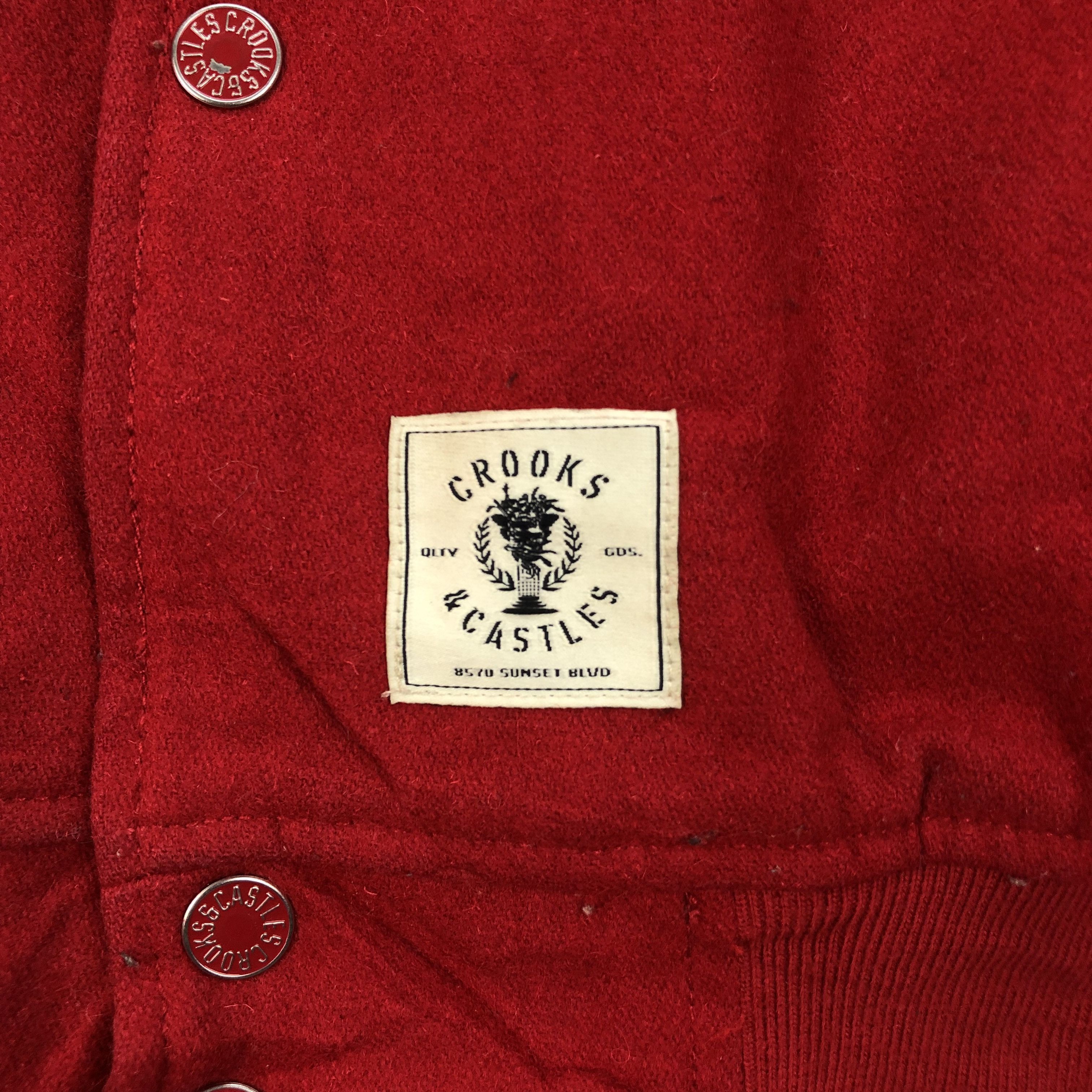 Crooks & Castles Crooks & Castles Stadium Jumper VarsityJacket #4779-169 Size US L / EU 52-54 / 3 - 7 Thumbnail