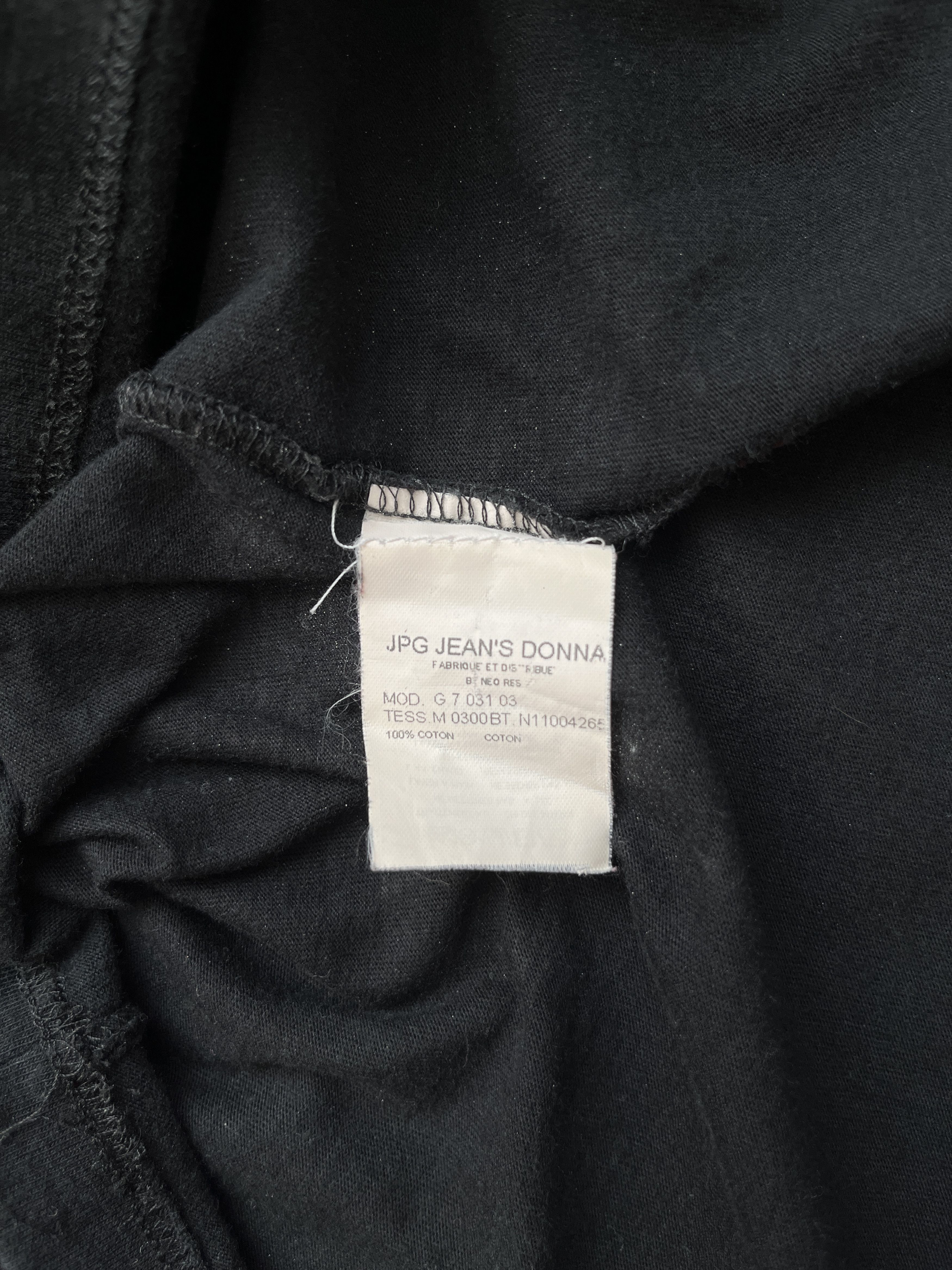 Jean Paul Gaultier ⚡️QUICK SALE⚡️1990's Jean Paul Gaultier Black Equal T-Shirt Size M / US 6-8 / IT 42-44 - 4 Thumbnail