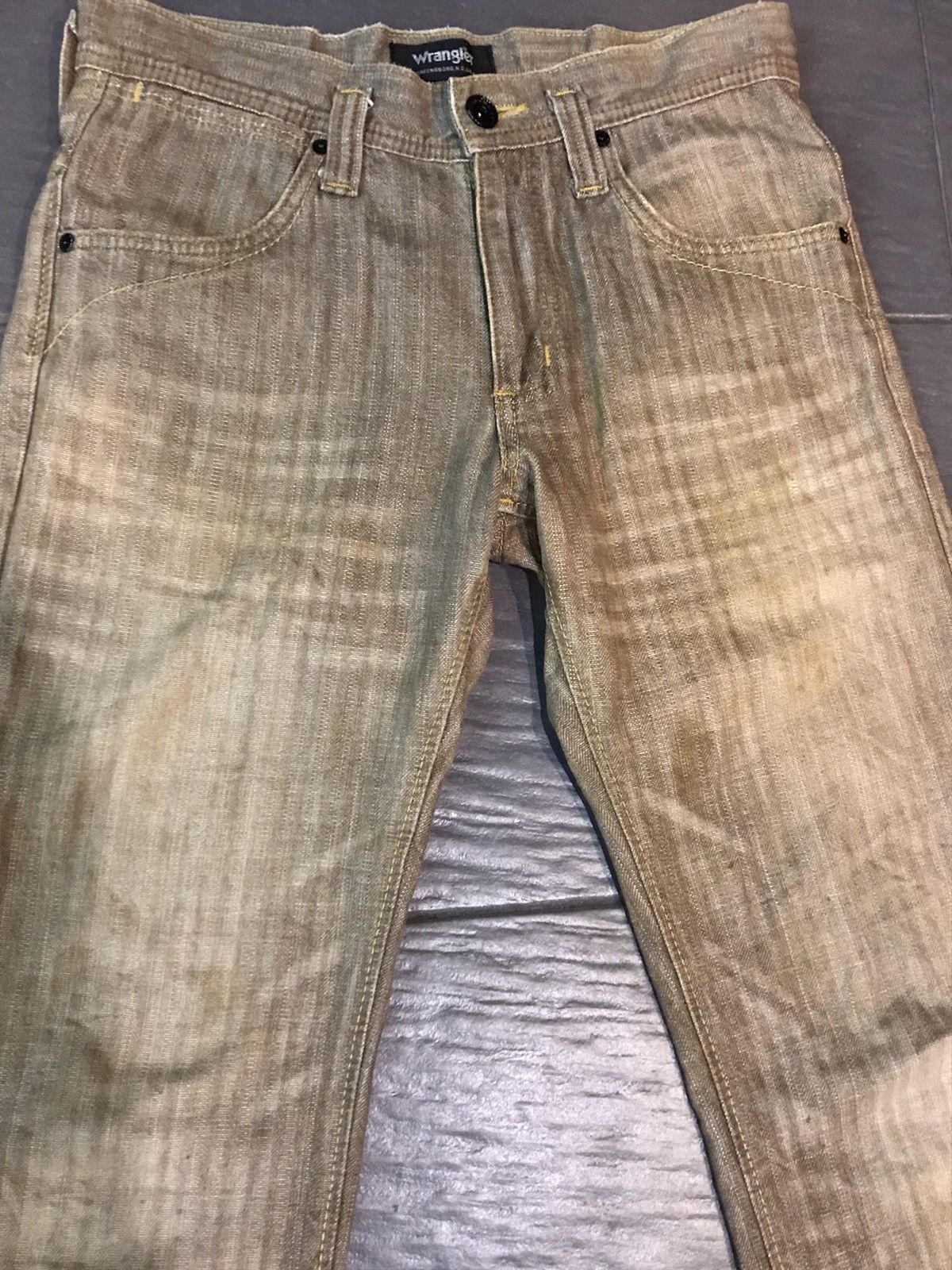 Tornado Mart Flare jeans wrangler low boot cut Size US 31 - 3 Thumbnail