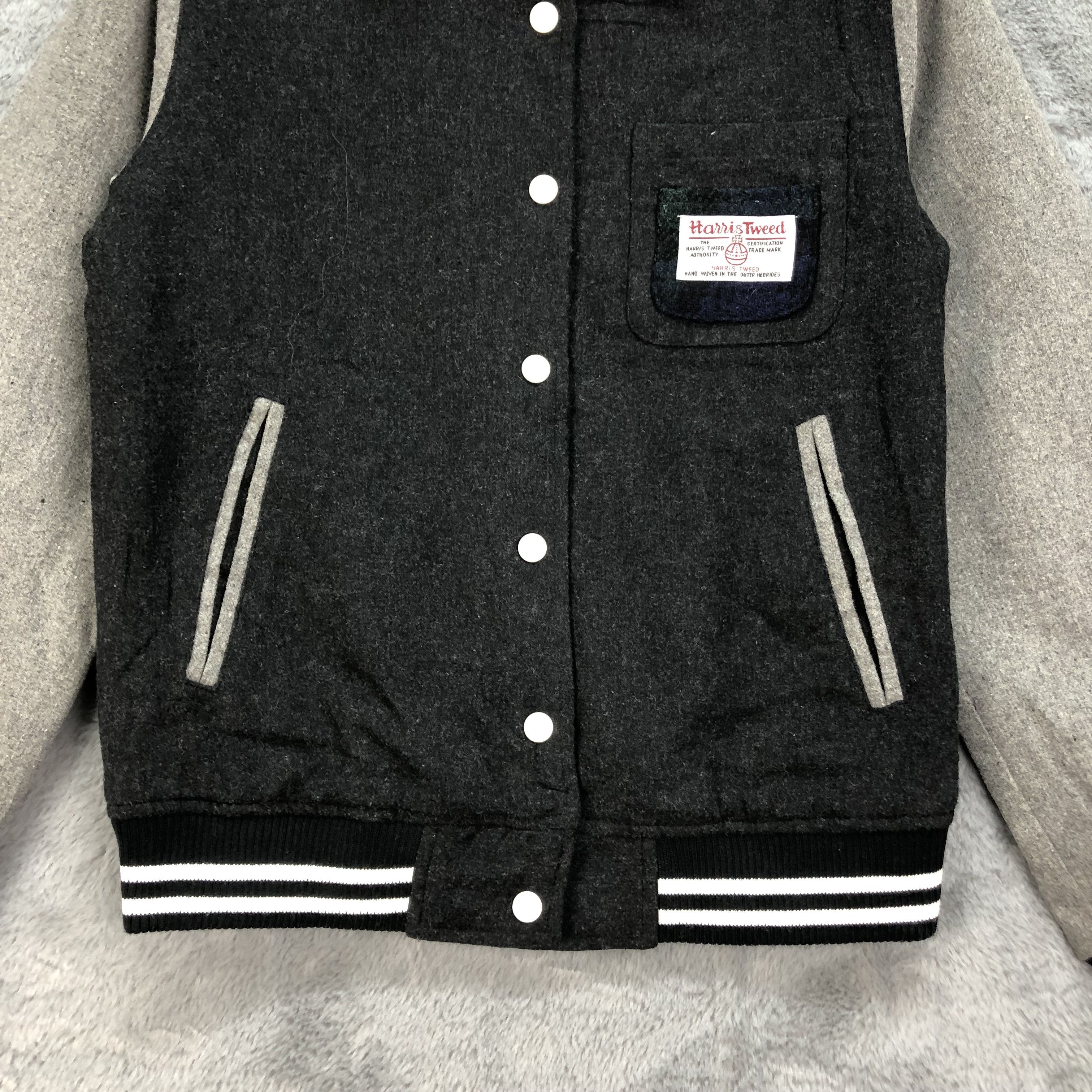 Harris Tweed Harris Tweed Wool Varsity Jacket #4803-171 Size US S / EU 44-46 / 1 - 4 Thumbnail