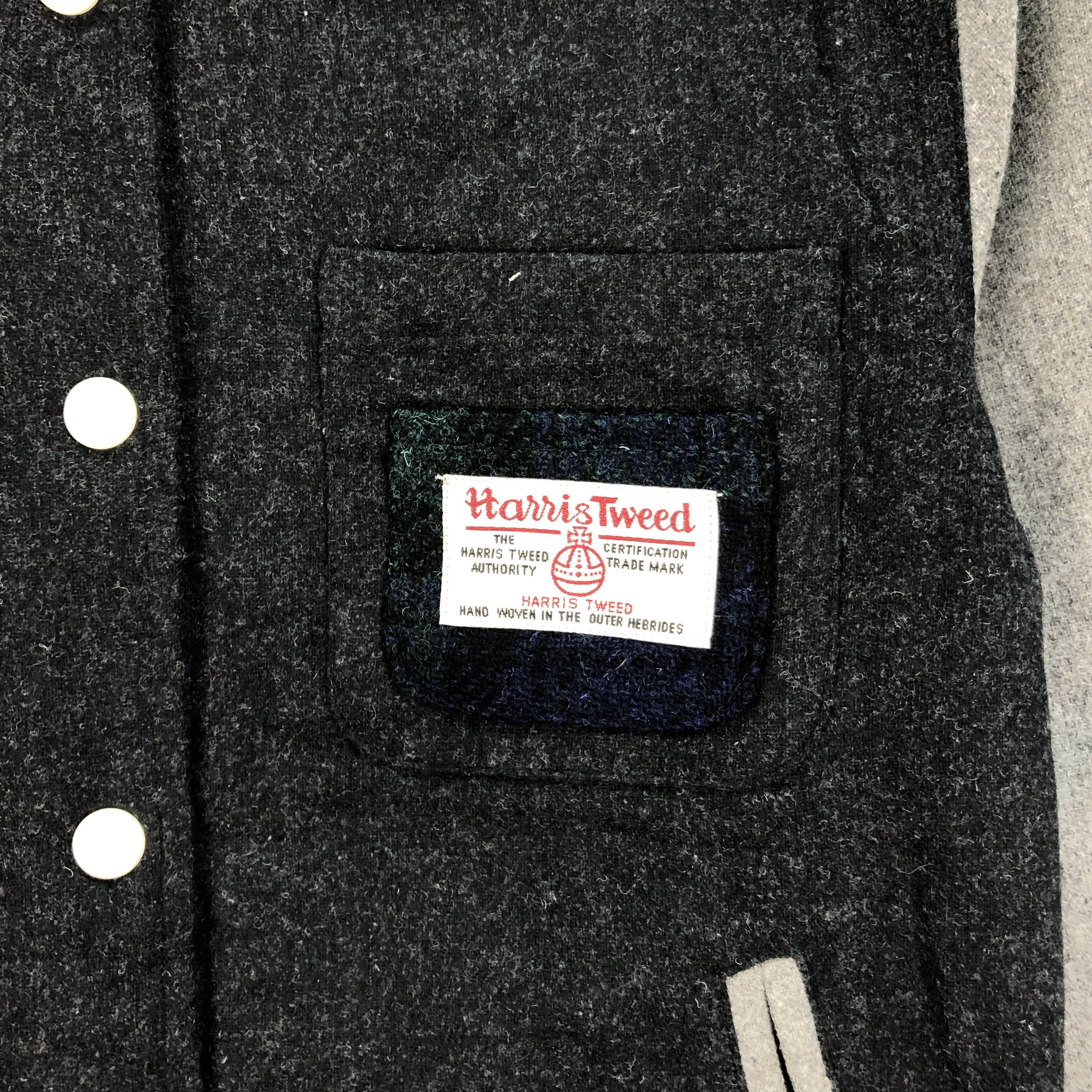 Harris Tweed Harris Tweed Wool Varsity Jacket #4803-171 Size US S / EU 44-46 / 1 - 3 Thumbnail