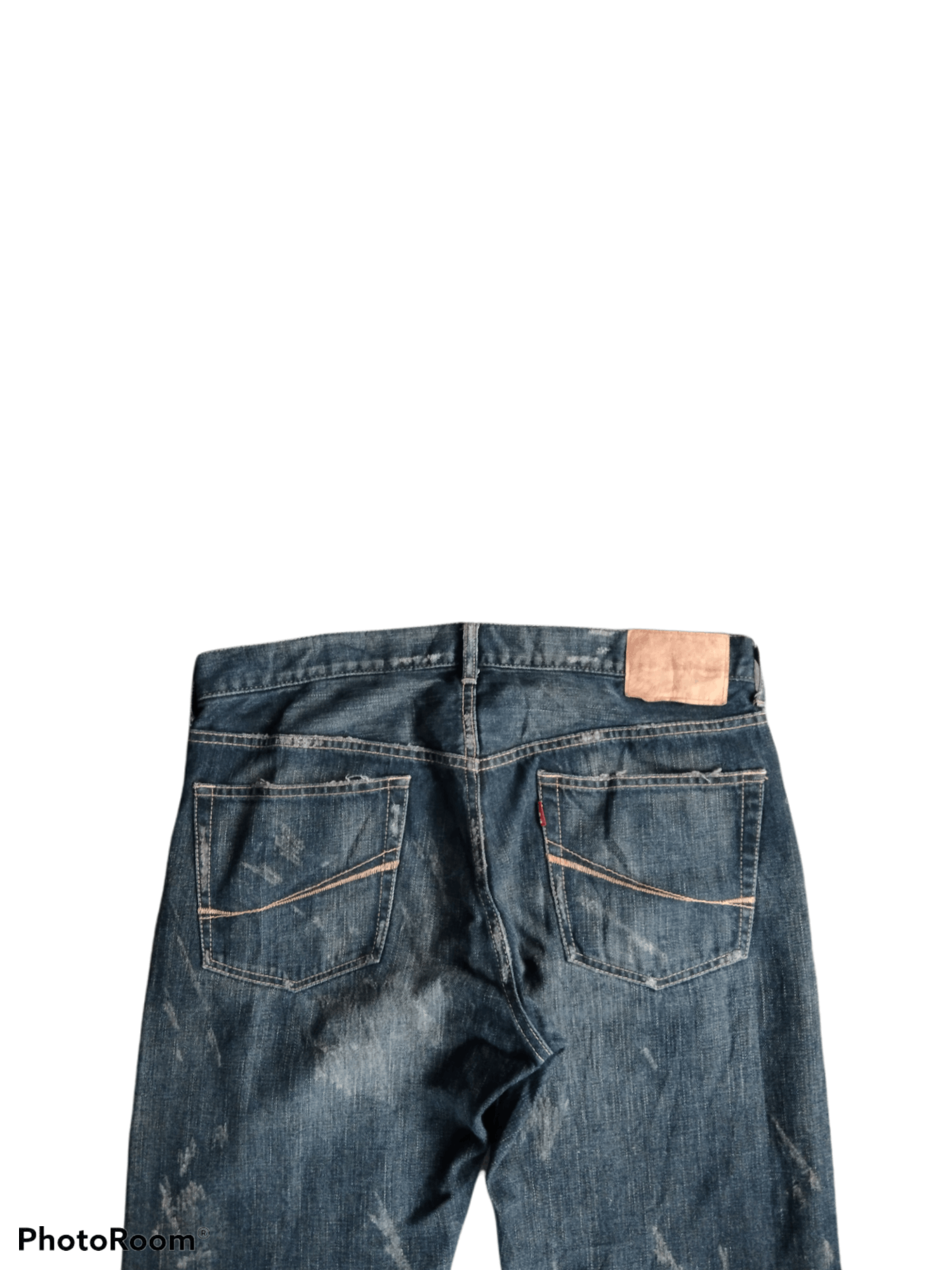Japanese Brand THRASHED JAPAN🎌MADE IN HEAVEN PACTHWORK Size US 34 / EU 50 - 5 Thumbnail