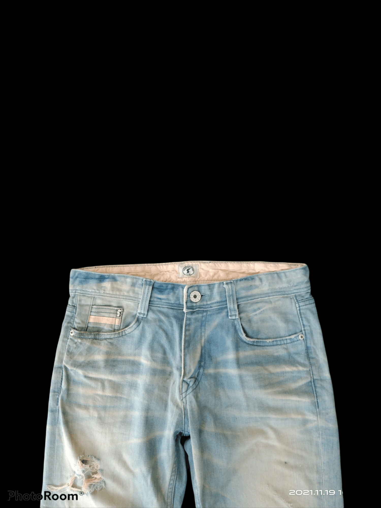 Japanese Brand DiSTRESSED FADE BLUE JAPANESE BRAND A.V.H DENIM PANTS Size US 31 - 3 Thumbnail