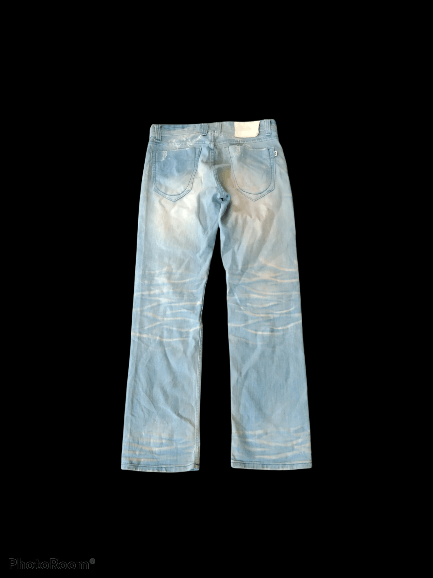 Japanese Brand DiSTRESSED FADE BLUE JAPANESE BRAND A.V.H DENIM PANTS Size US 31 - 2 Thumbnail