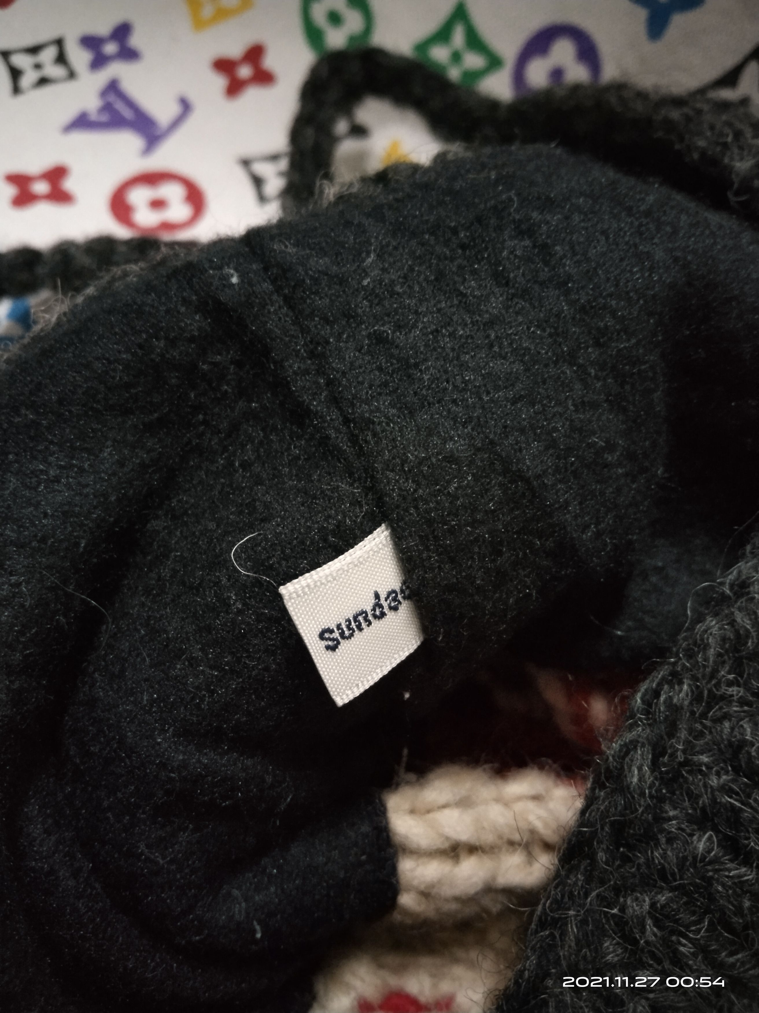 Japanese Brand × Vintage SUNDAE EAR FLAP WOOL KNIT MULTICOLOUR Size ONE SIZE - 4 Thumbnail