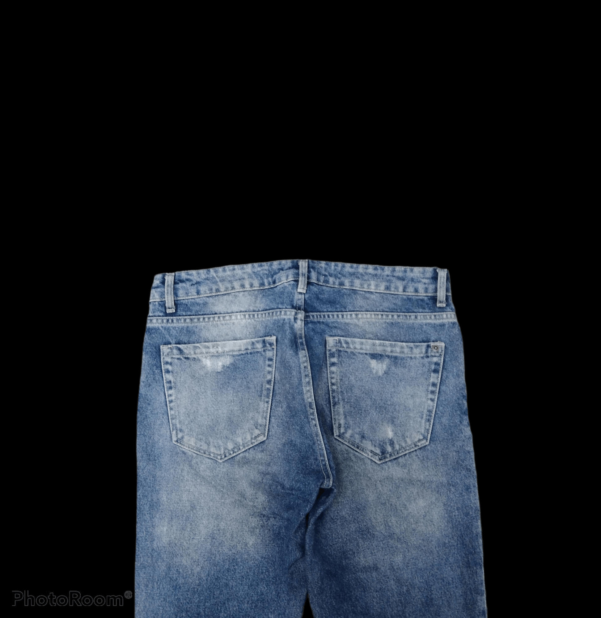 21 Men DiSTRESSED RIPED PUNK STYLE JAPANESE 21 MEN DENIM PANTS Size US 32 / EU 48 - 4 Thumbnail
