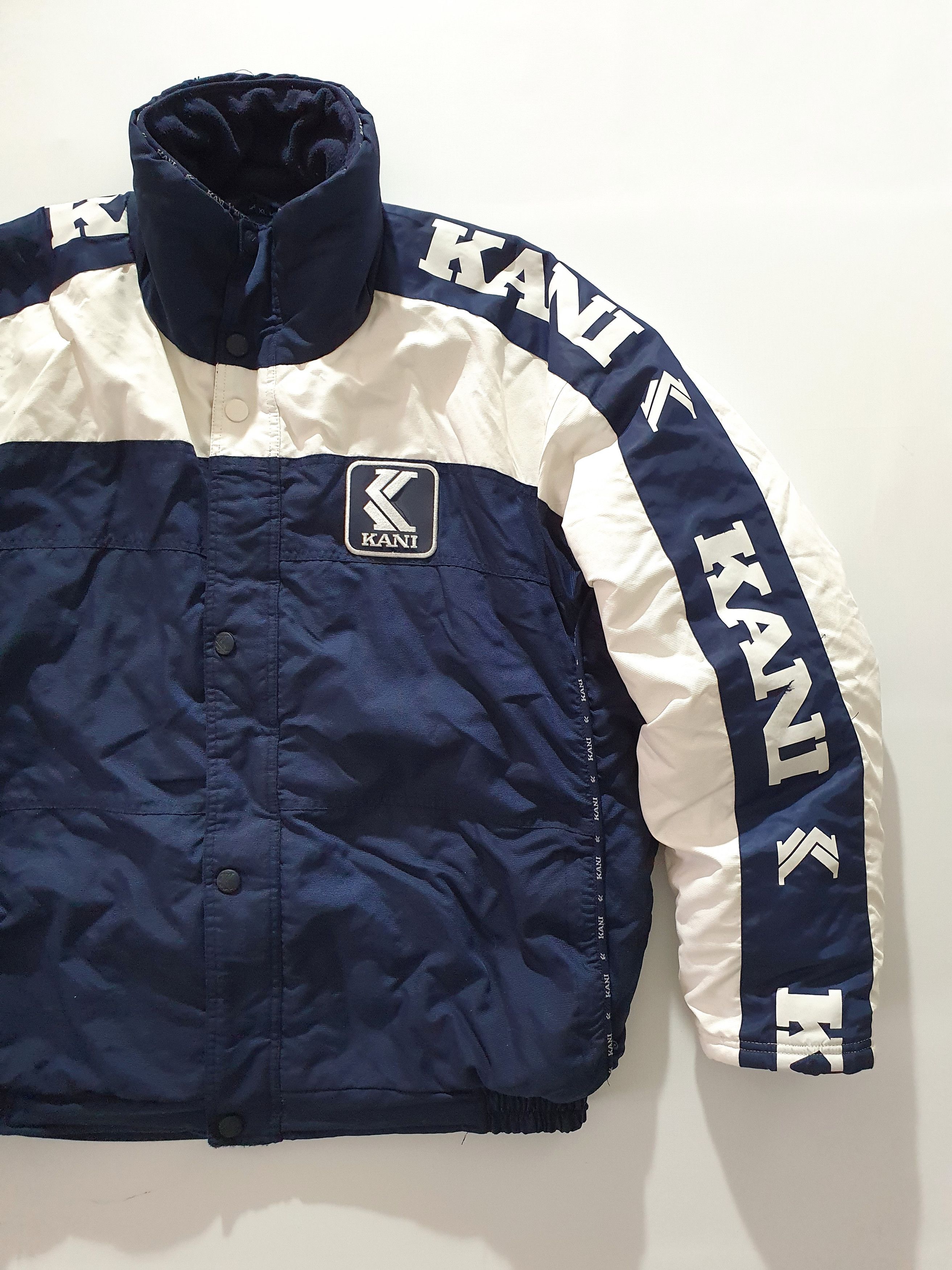 Karl Kani × Vintage 90s Vintage Karl Kani Down Puffer Jacket Side Tape Size US XL / EU 56 / 4 - 8 Thumbnail
