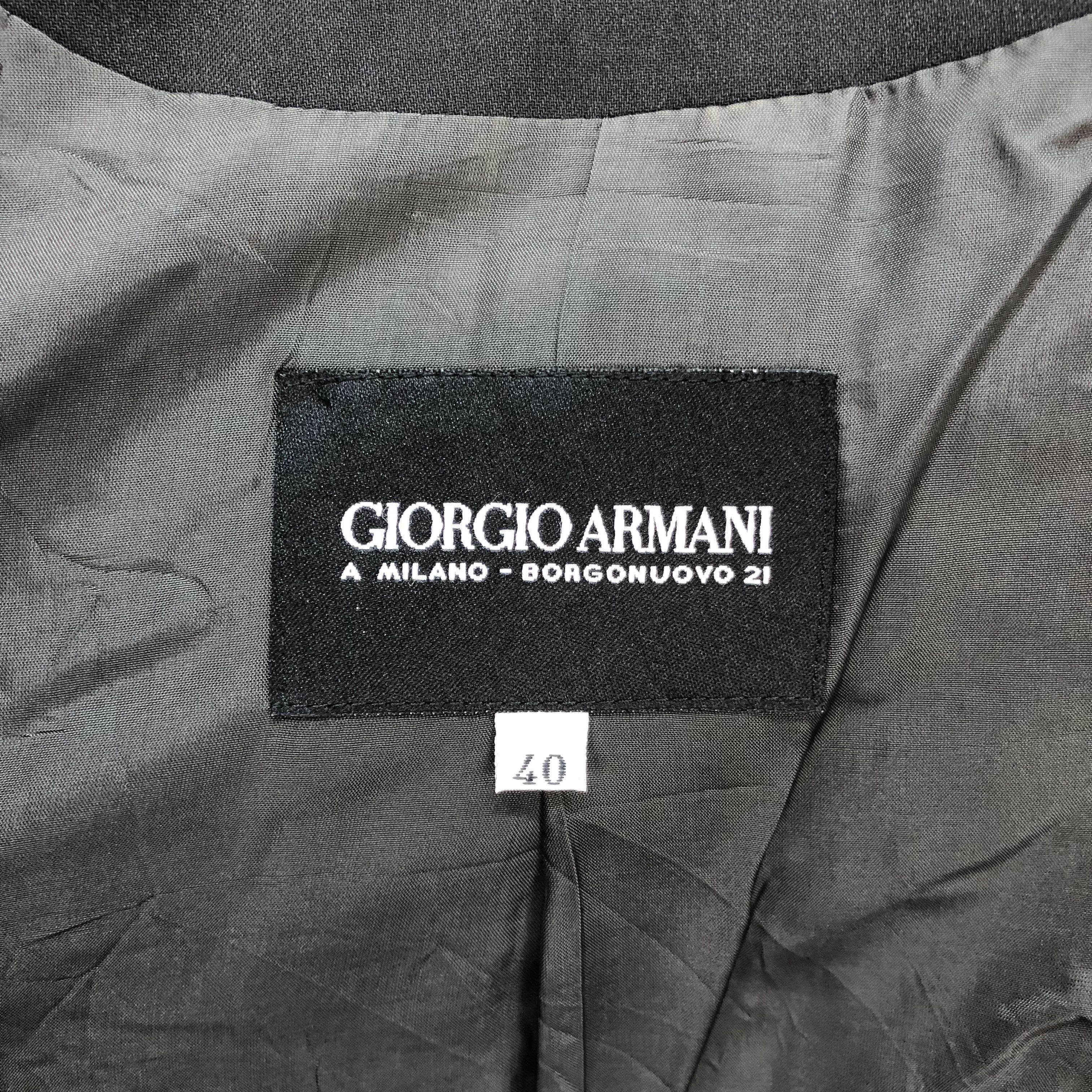 Emporio Armani EMPORIO ARMANI A MILANO-BORGONUOVO 21 SUIT JACKET #5923-213 Size S / US 4 / IT 40 - 13 Thumbnail